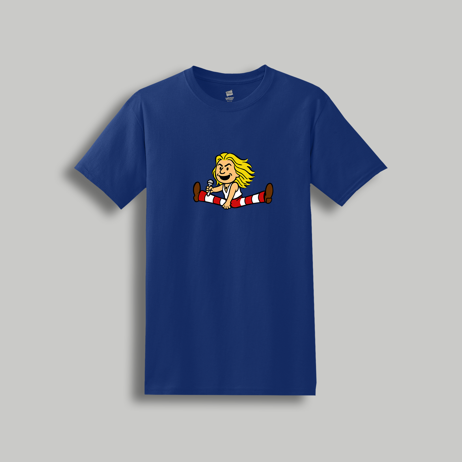 David Lee Roth Retro Cartoon T-Shirt – 80s Rock x Peanuts Inspired Retro Tee