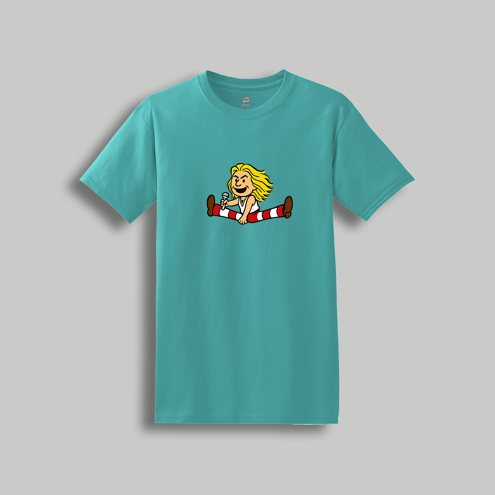 David Lee Roth Retro Cartoon T-Shirt – 80s Rock x Peanuts Inspired Retro Tee