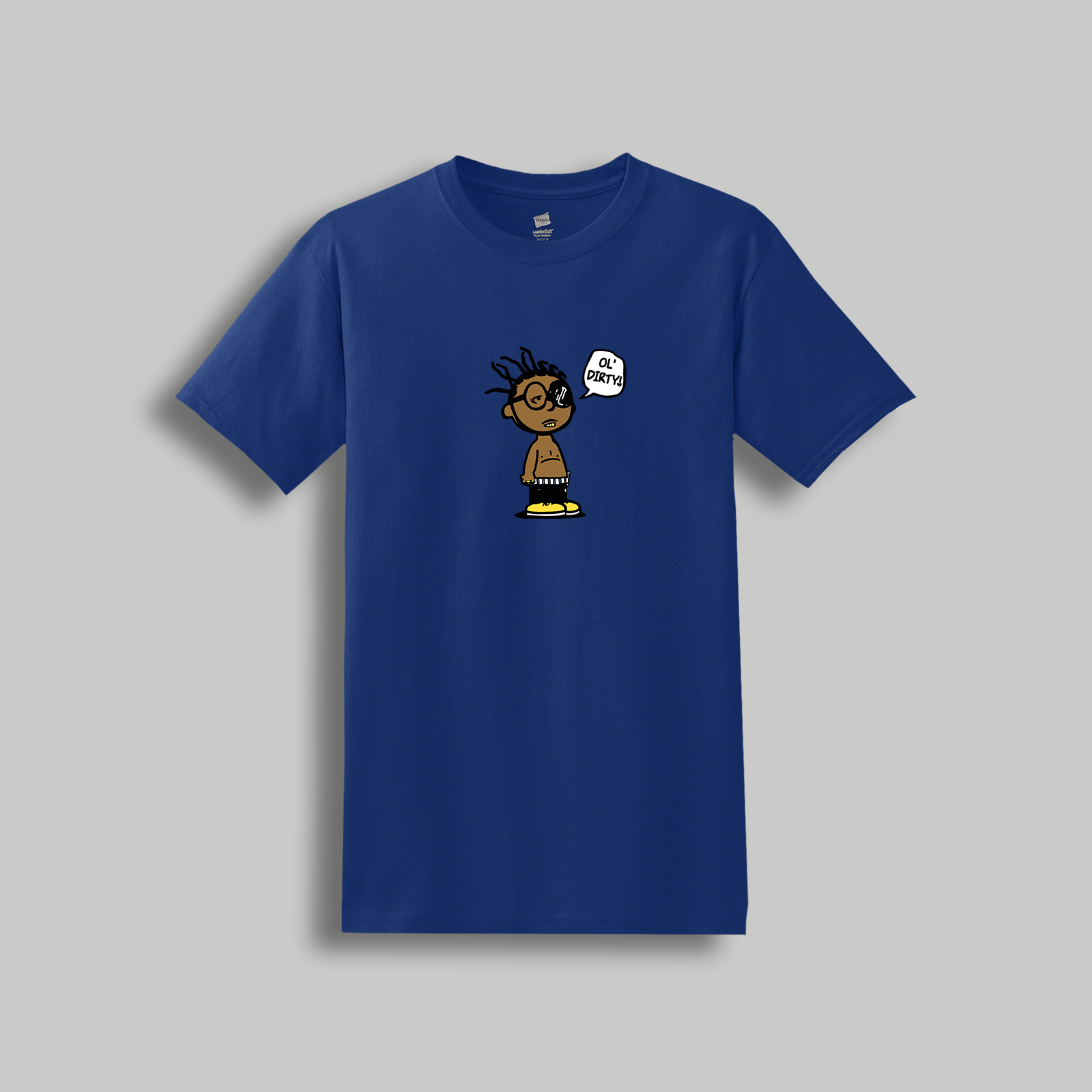 Ol’ Dirty Bastard Peanuts-Style Graphic Tee – Retro Cartoon Hip-Hop Icon Shirt