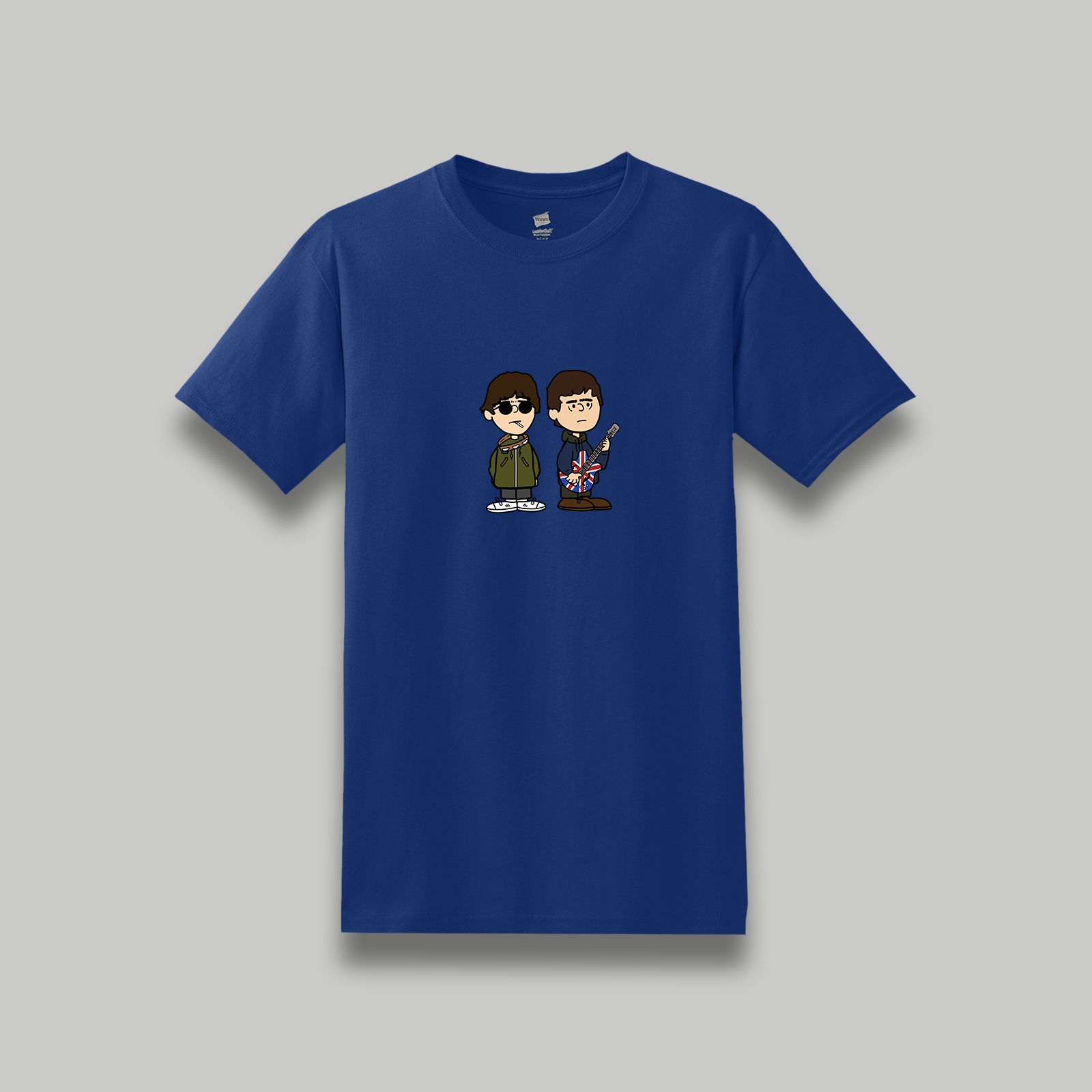 Oasis Liam & Noel Gallagher Retro Cartoon Style Graphic T-Shirt | Unisex Music Tee