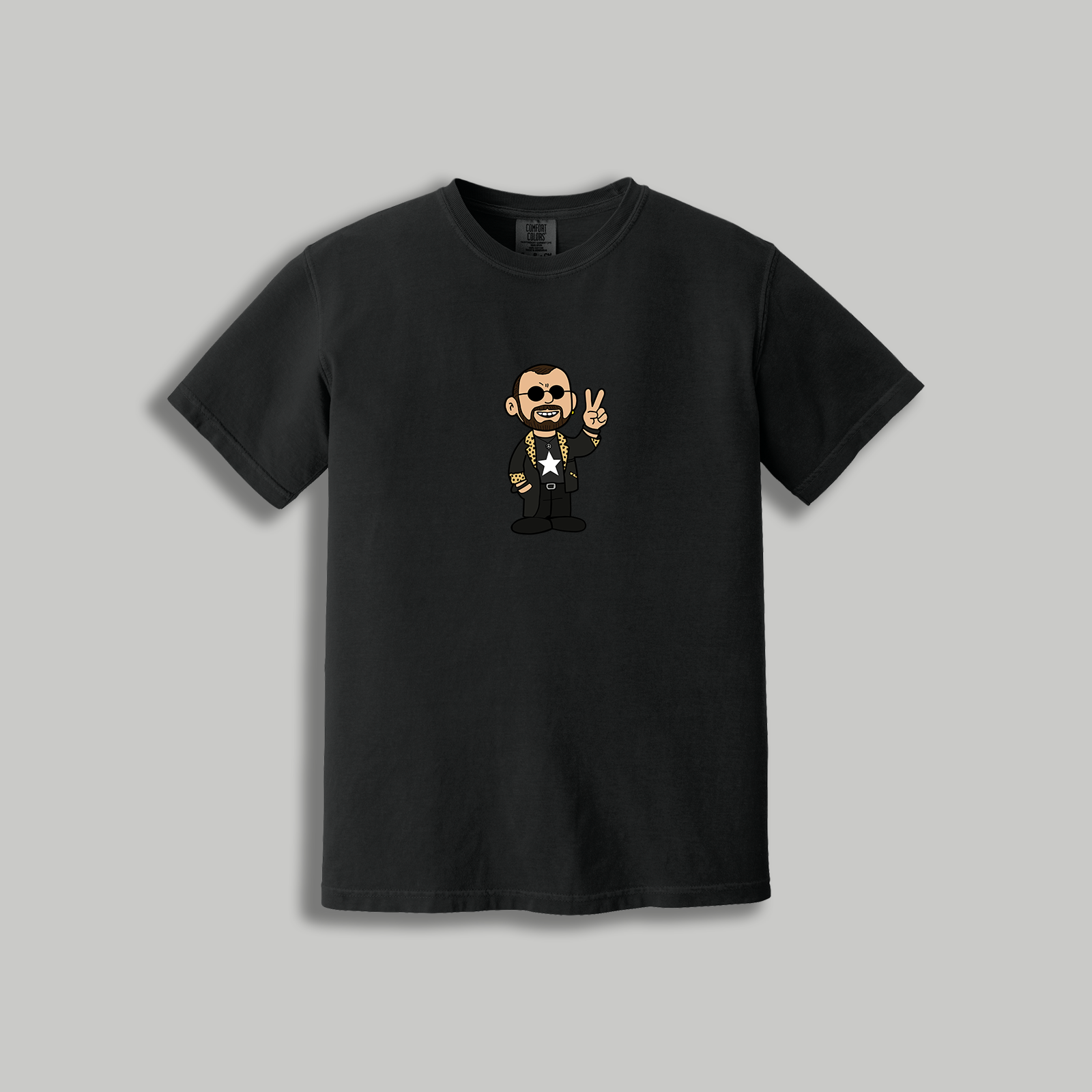 Ringo Starr Retro Cartoon T-Shirt – Beatles x Peanuts Inspired Drummer Tee