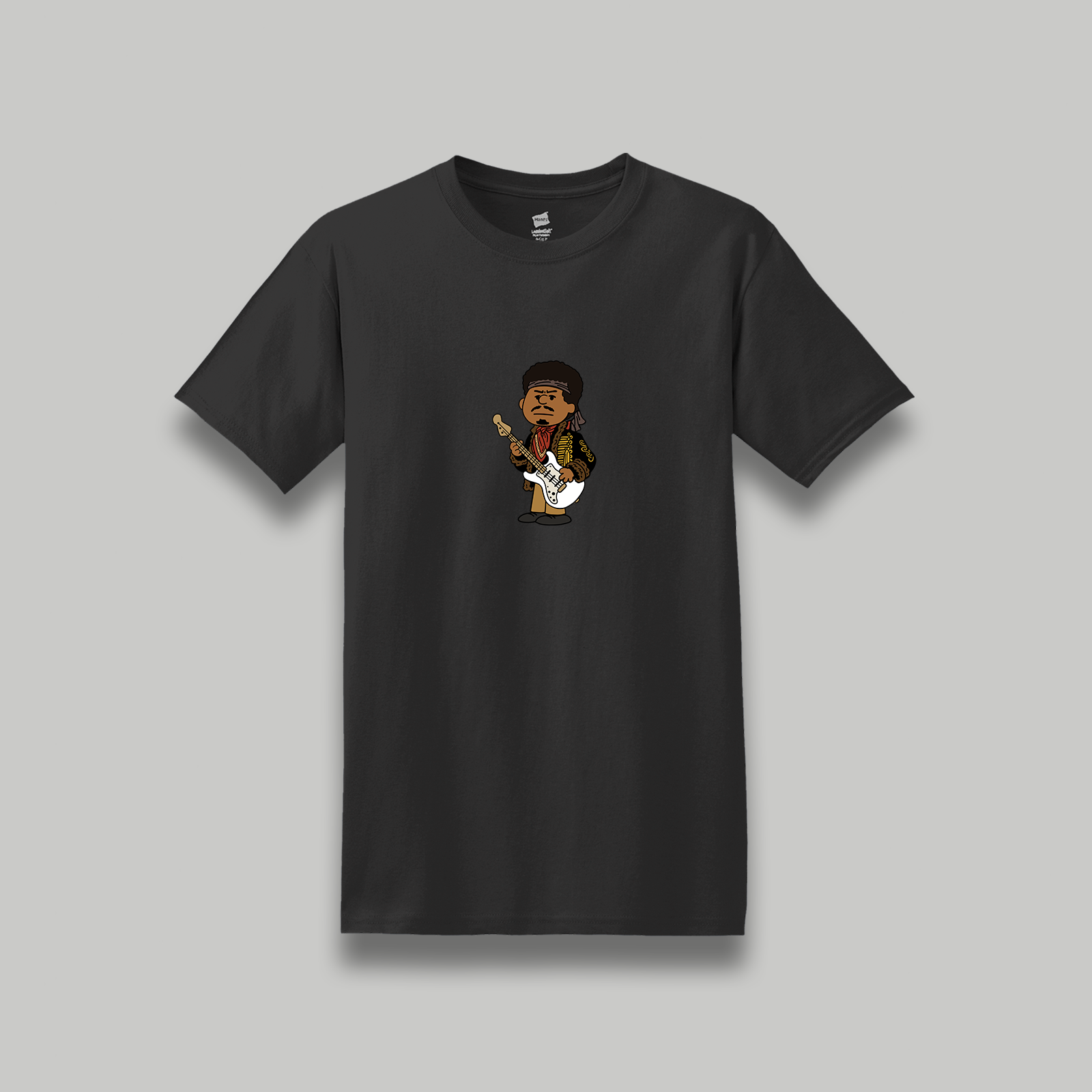 Jimi Hendrix Retro Cartoon T-Shirt: Psychedelic Rock Icon Unisex Vintage Style Tee