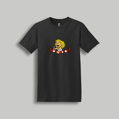David Lee Roth Retro Cartoon T-Shirt – 80s Rock x Peanuts Inspired Retro Tee