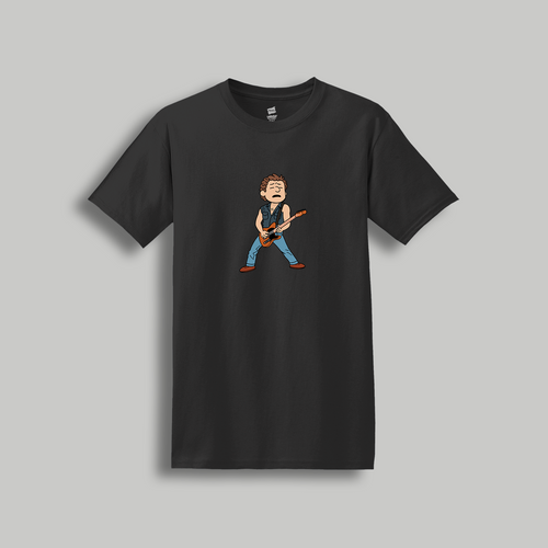 Bruce Springsteen Retro Cartoon T-Shirt