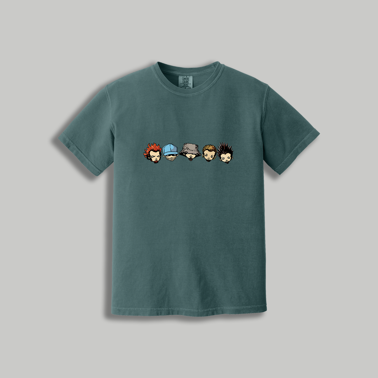 Limp Bizkit Cartoon Heads T-Shirt – Retro 2000s Rock Graphic Tee for Fans