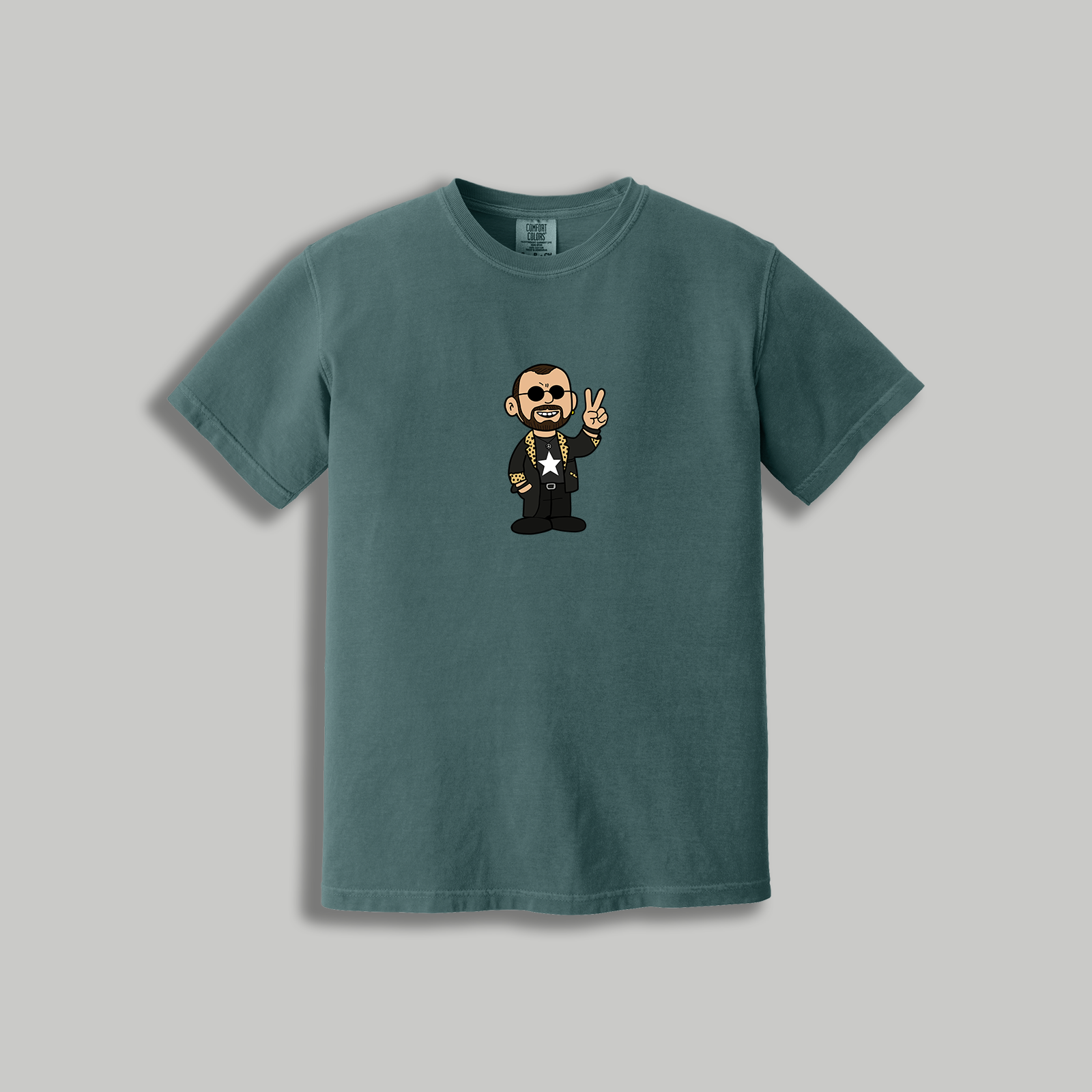 Ringo Starr Retro Cartoon T-Shirt – Beatles x Peanuts Inspired Drummer Tee