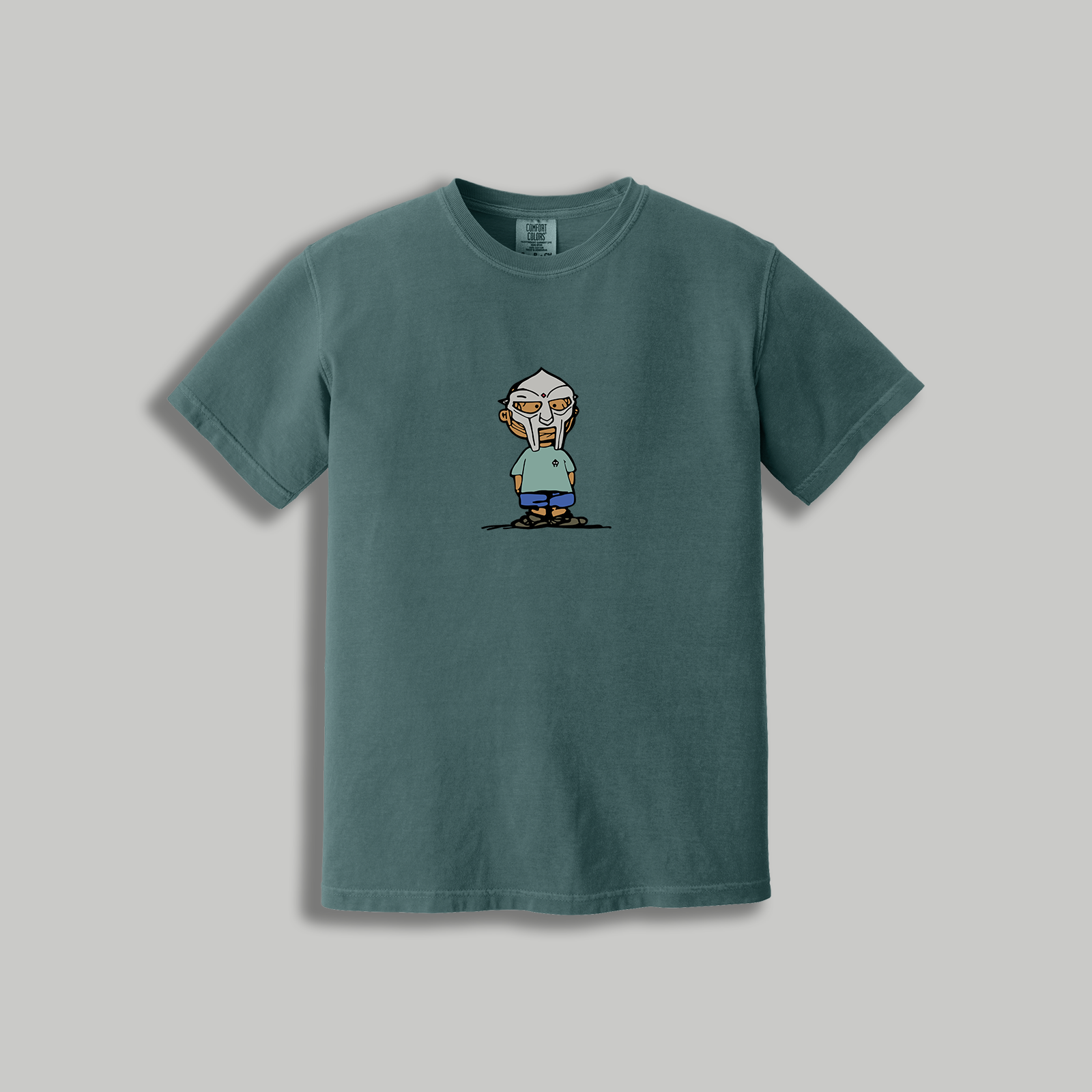 MF DOOM Retro Cartoon T-Shirt – Retro Rap x Peanuts Inspired Masked Tee