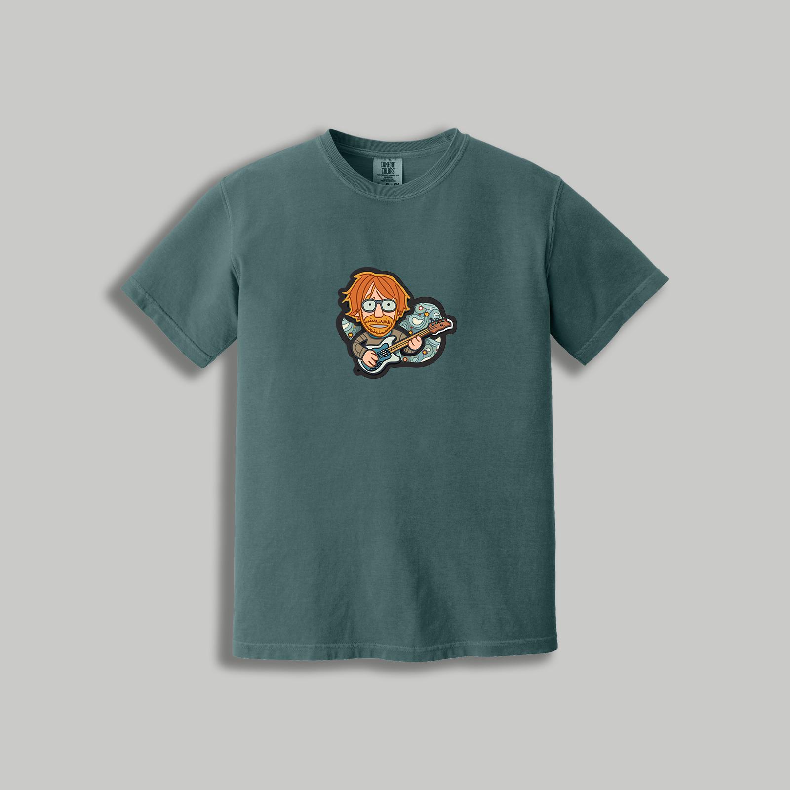 Trey Anastasio Retro Guitarist T-Shirt – Phish-Inspired Cartoon Tee