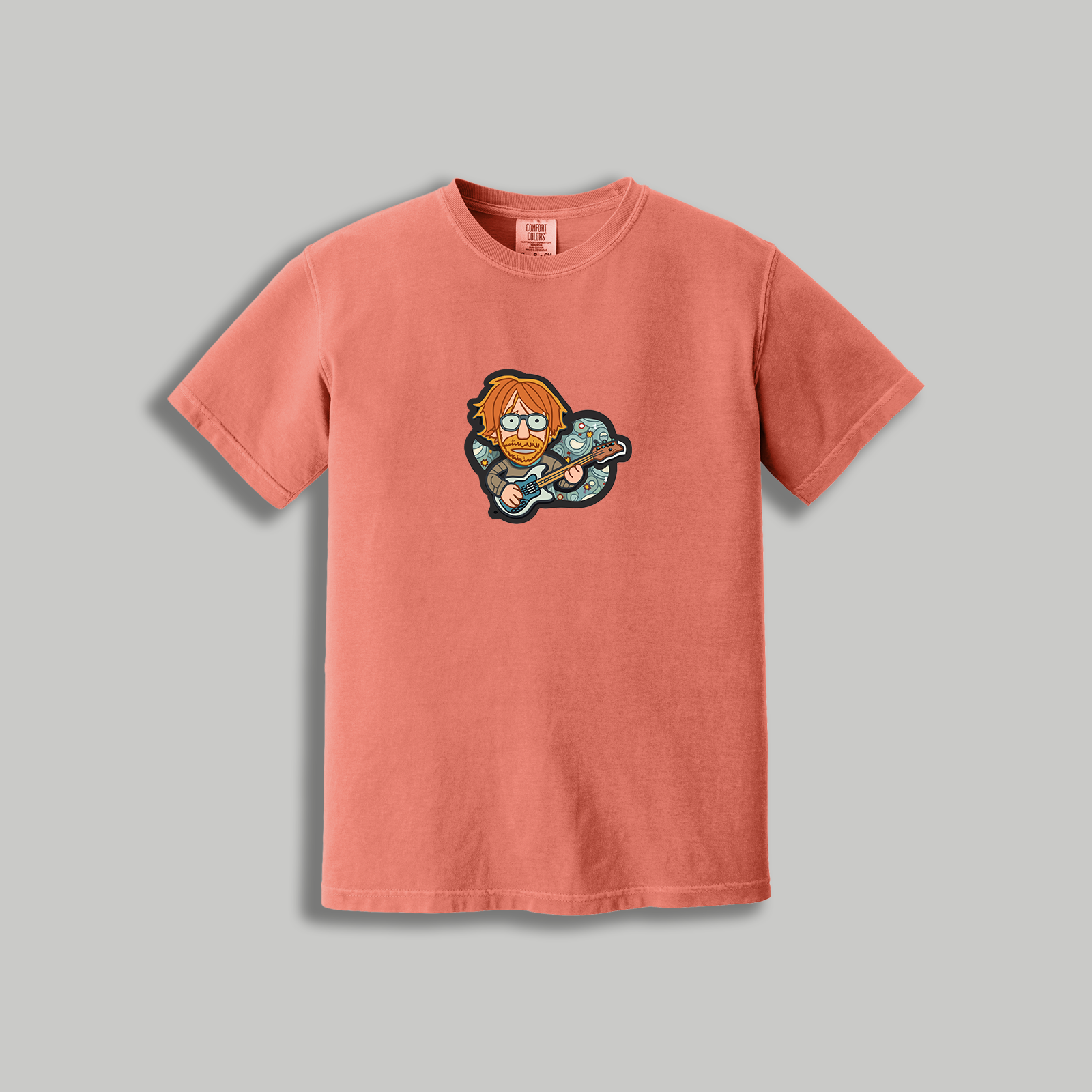 Trey Anastasio Retro Guitarist T-Shirt – Phish-Inspired Cartoon Tee
