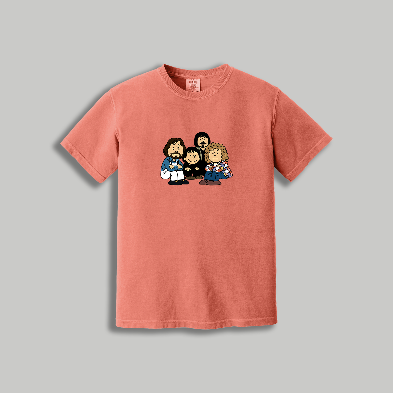 The Who Retro Cartoon T-Shirt – 60s Rock x Peanuts Inspired Band Tee