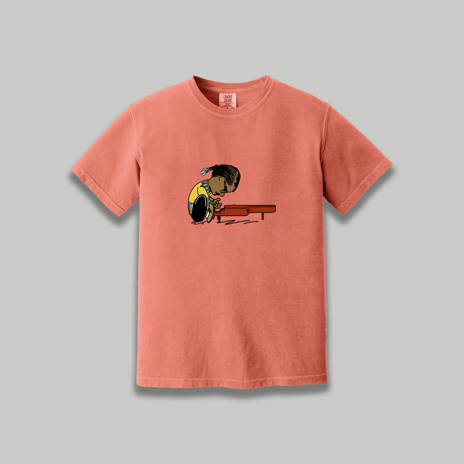 Stevie Wonder Retro Cartoon T-Shirt - R&B Music Tribute Tee