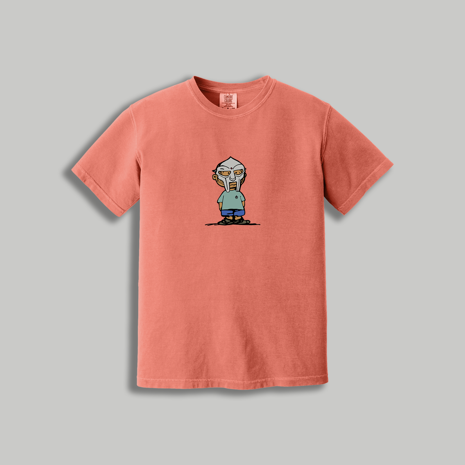 MF DOOM Retro Cartoon T-Shirt – Retro Rap x Peanuts Inspired Masked Tee