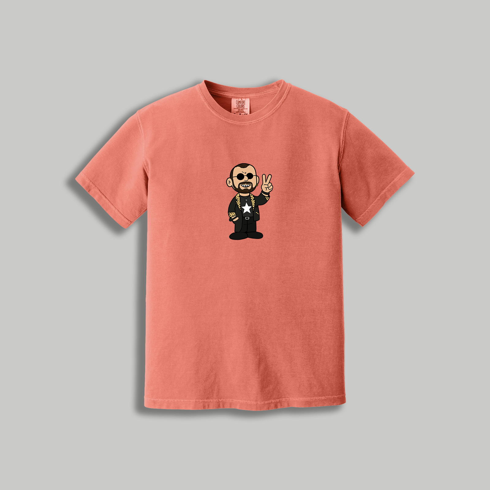 Ringo Starr Retro Cartoon T-Shirt – Beatles x Peanuts Inspired Drummer Tee