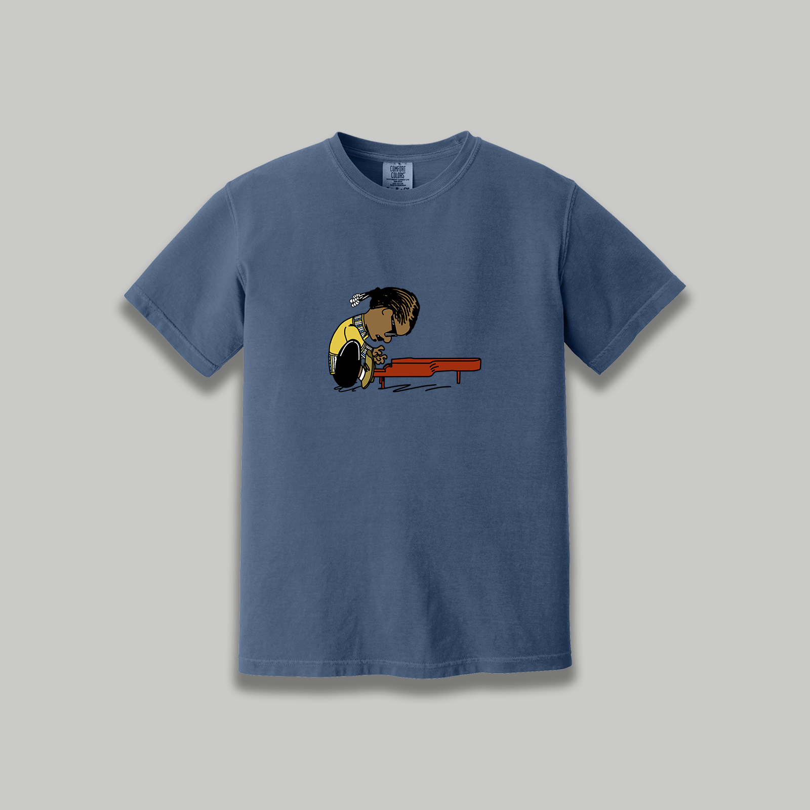 Stevie Wonder Retro Cartoon T-Shirt - R&B Music Tribute Tee