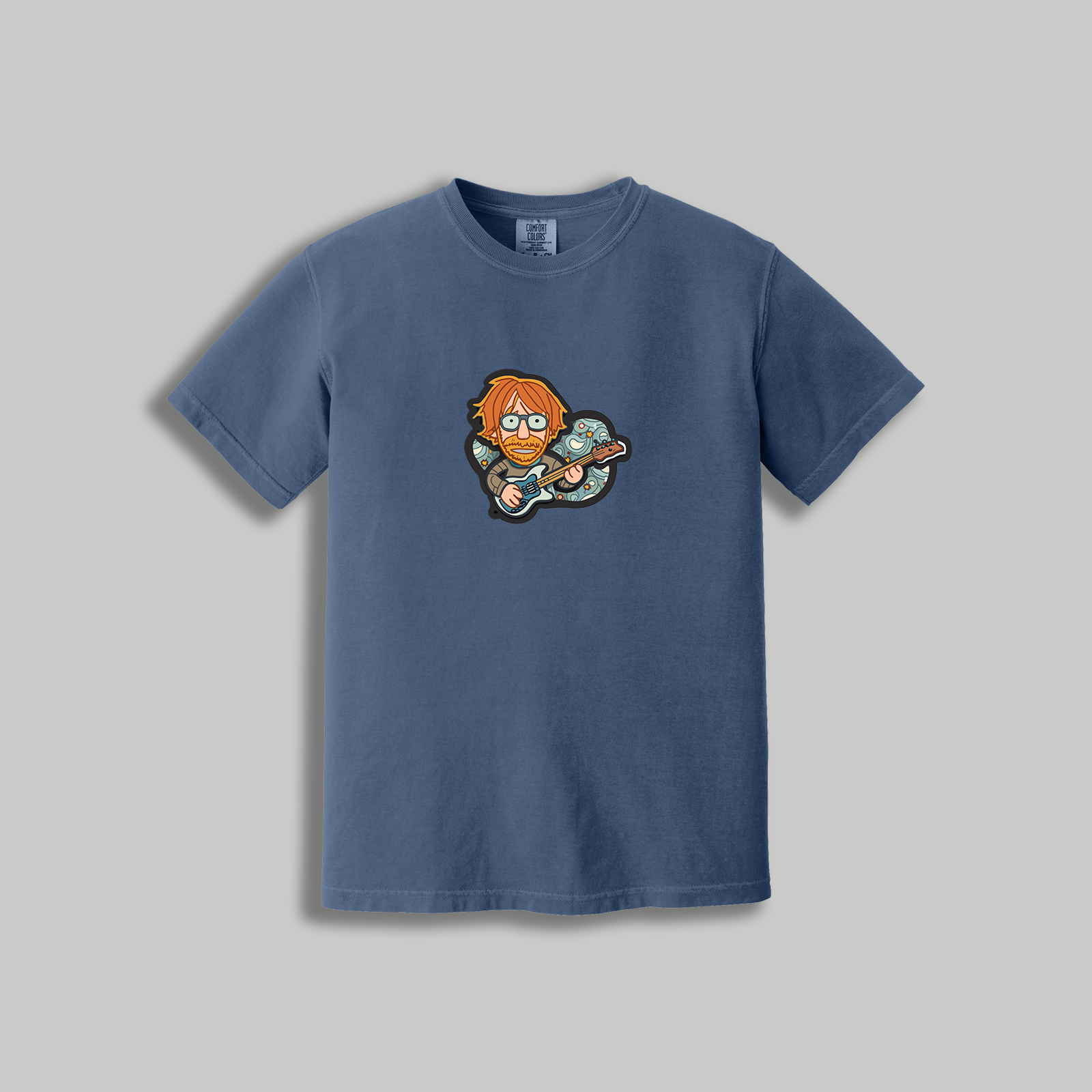 Trey Anastasio Retro Guitarist T-Shirt – Phish-Inspired Cartoon Tee