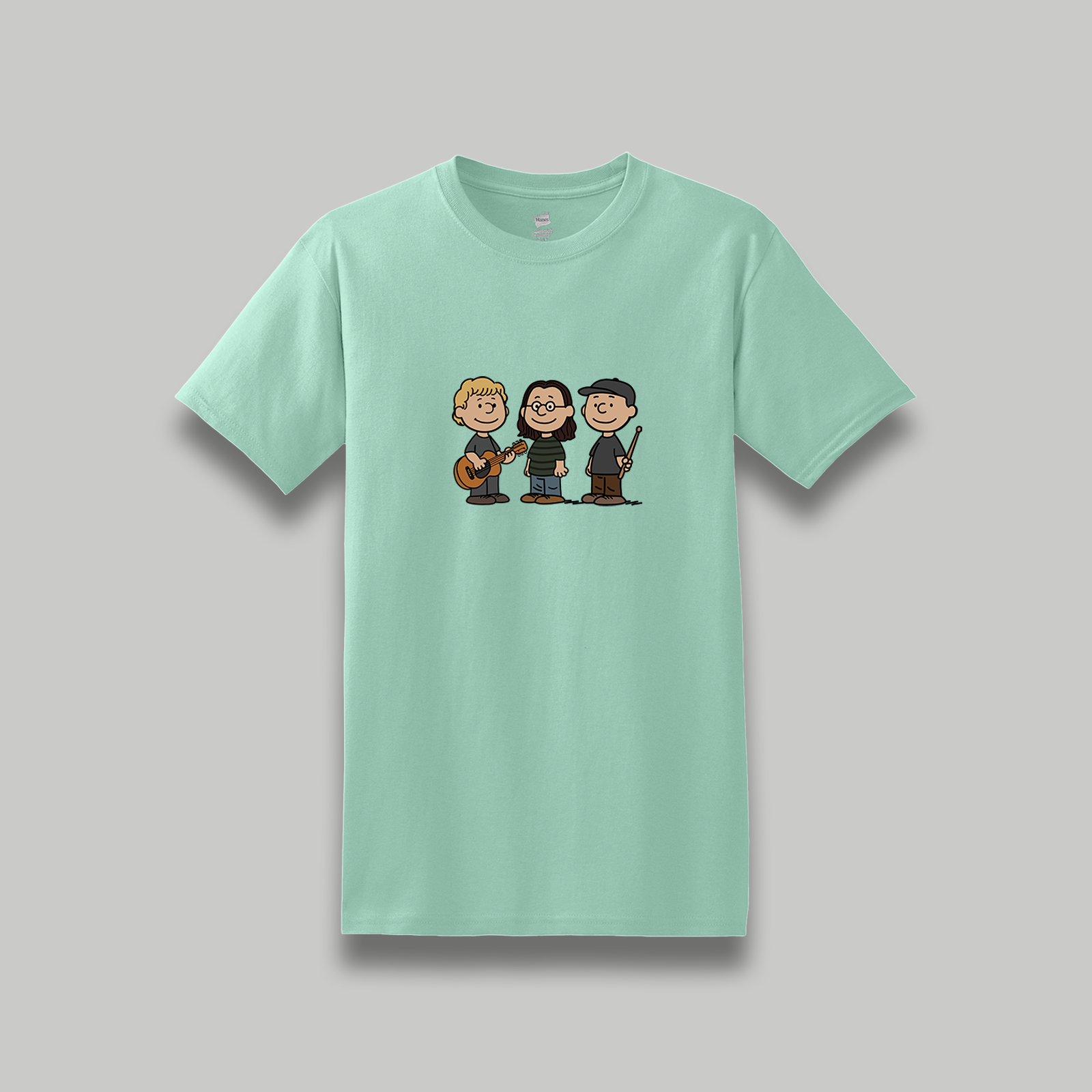 Rush Band Retro Cartoon Unisex Graphic Tee - Rush Inspired Music Festival Shirt