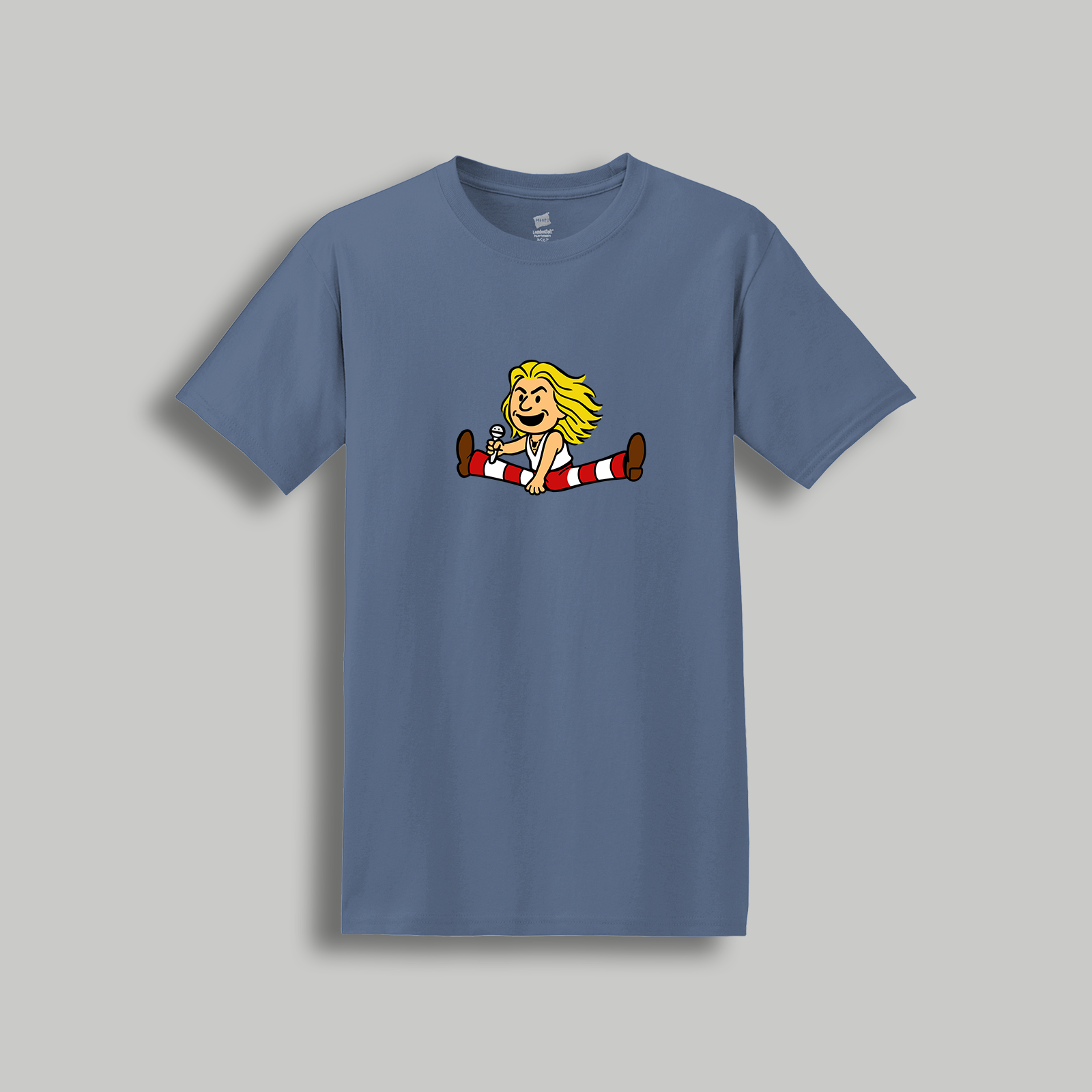 David Lee Roth Retro Cartoon T-Shirt – 80s Rock x Peanuts Inspired Retro Tee