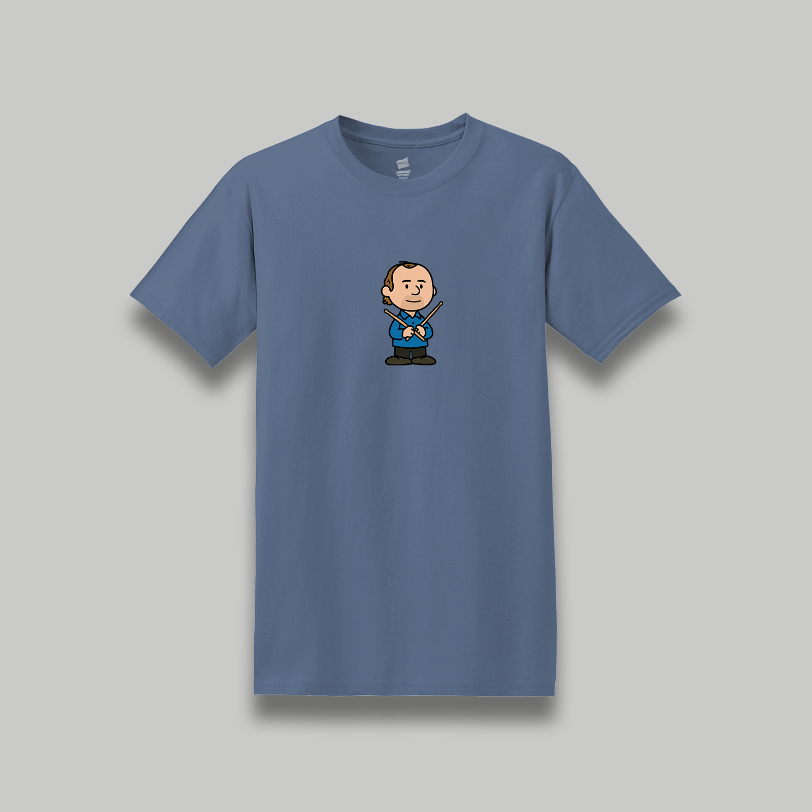 Phil Collins Retro Cartoon T-Shirt - Phil Colins Peanuts Style Tee