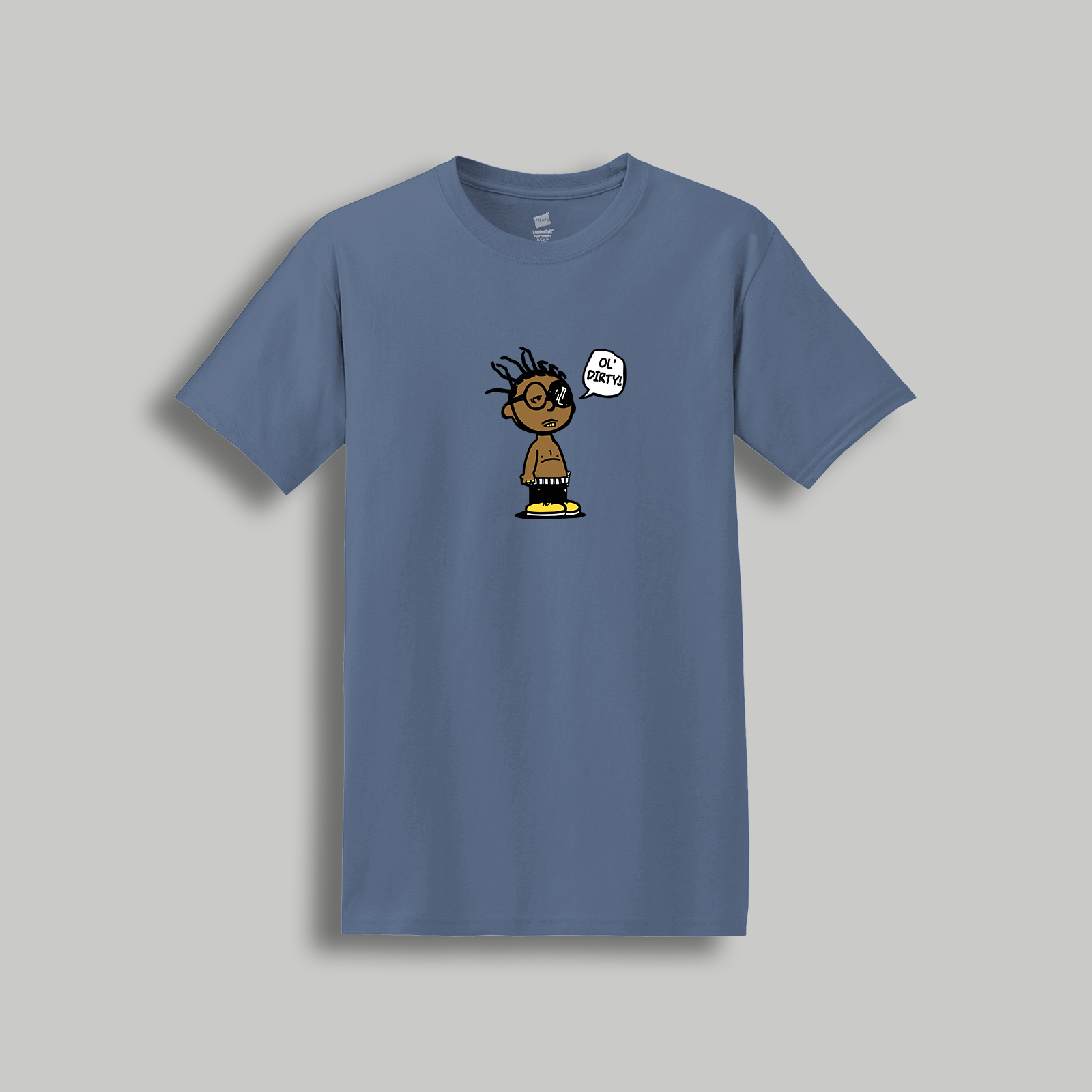 Ol’ Dirty Bastard Peanuts-Style Graphic Tee – Retro Cartoon Hip-Hop Icon Shirt