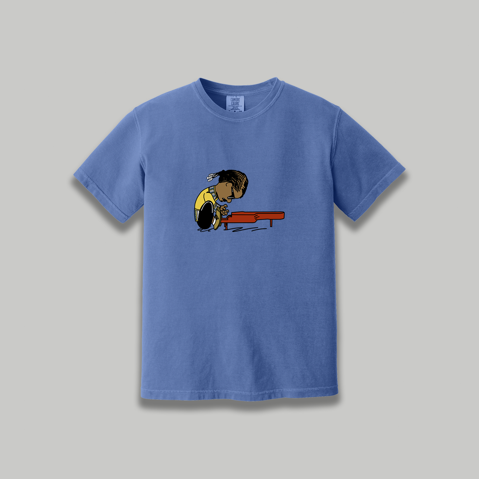 Stevie Wonder Retro Cartoon T-Shirt - R&B Music Tribute Tee