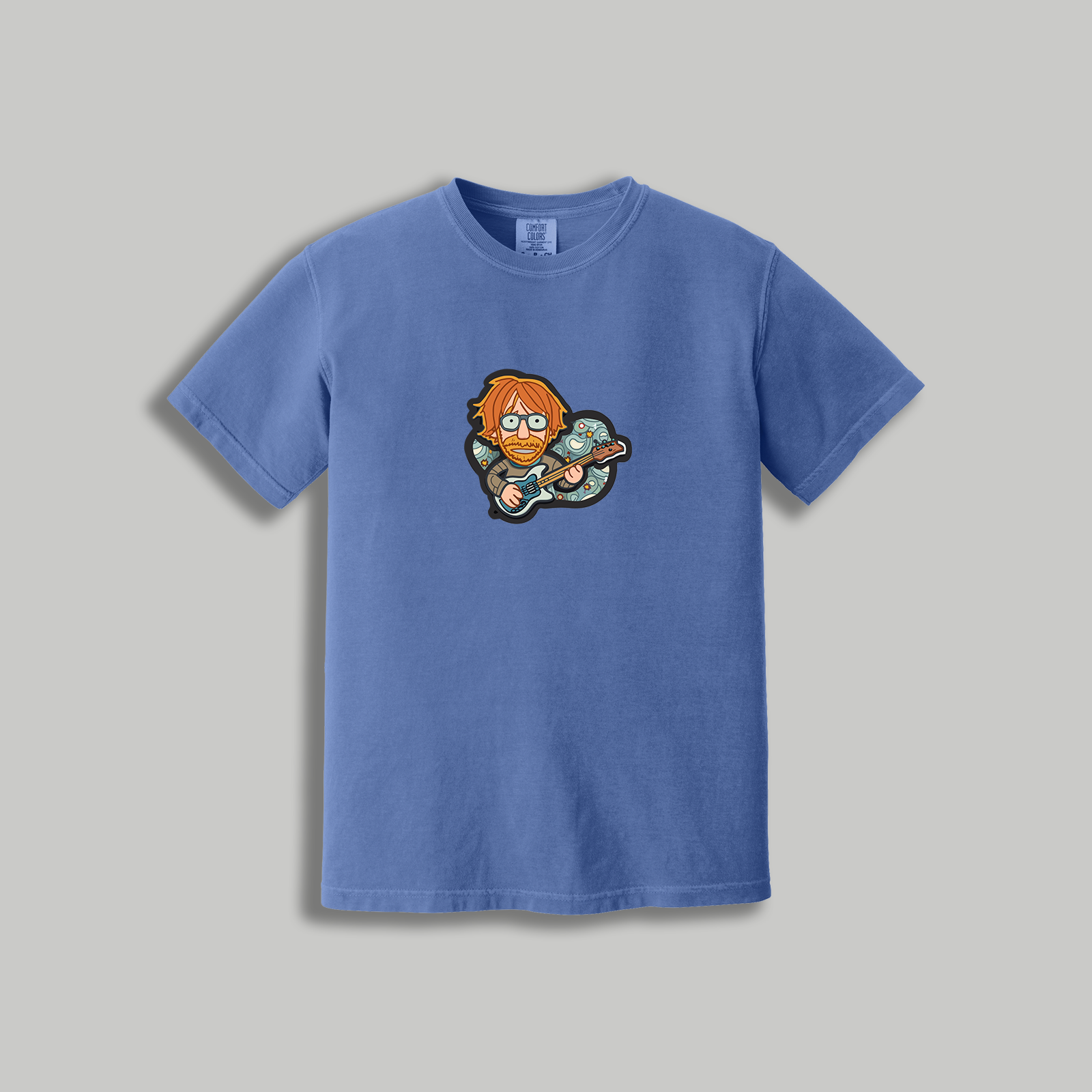 Trey Anastasio Retro Guitarist T-Shirt – Phish-Inspired Cartoon Tee