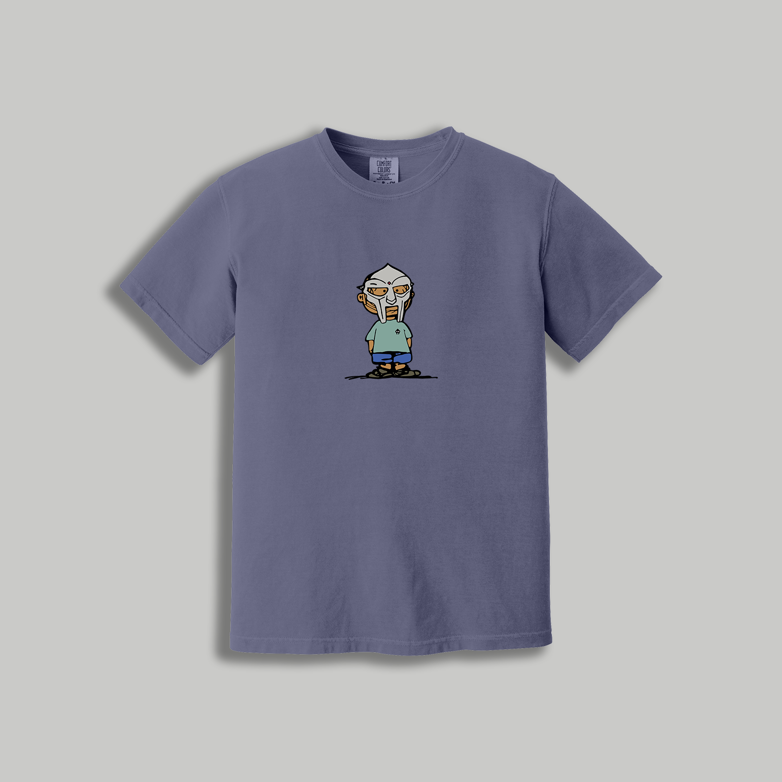 MF DOOM Retro Cartoon T-Shirt – Retro Rap x Peanuts Inspired Masked Tee