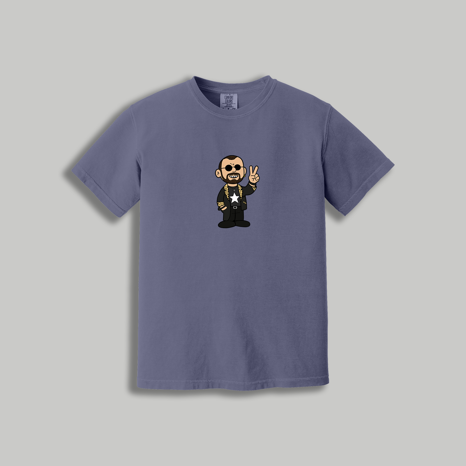 Ringo Starr Retro Cartoon T-Shirt – Beatles x Peanuts Inspired Drummer Tee
