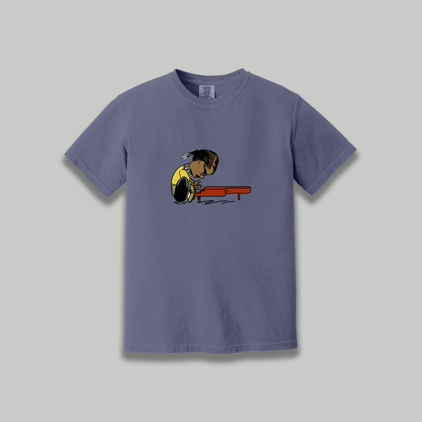 Stevie Wonder Retro Cartoon T-Shirt - R&B Music Tribute Tee