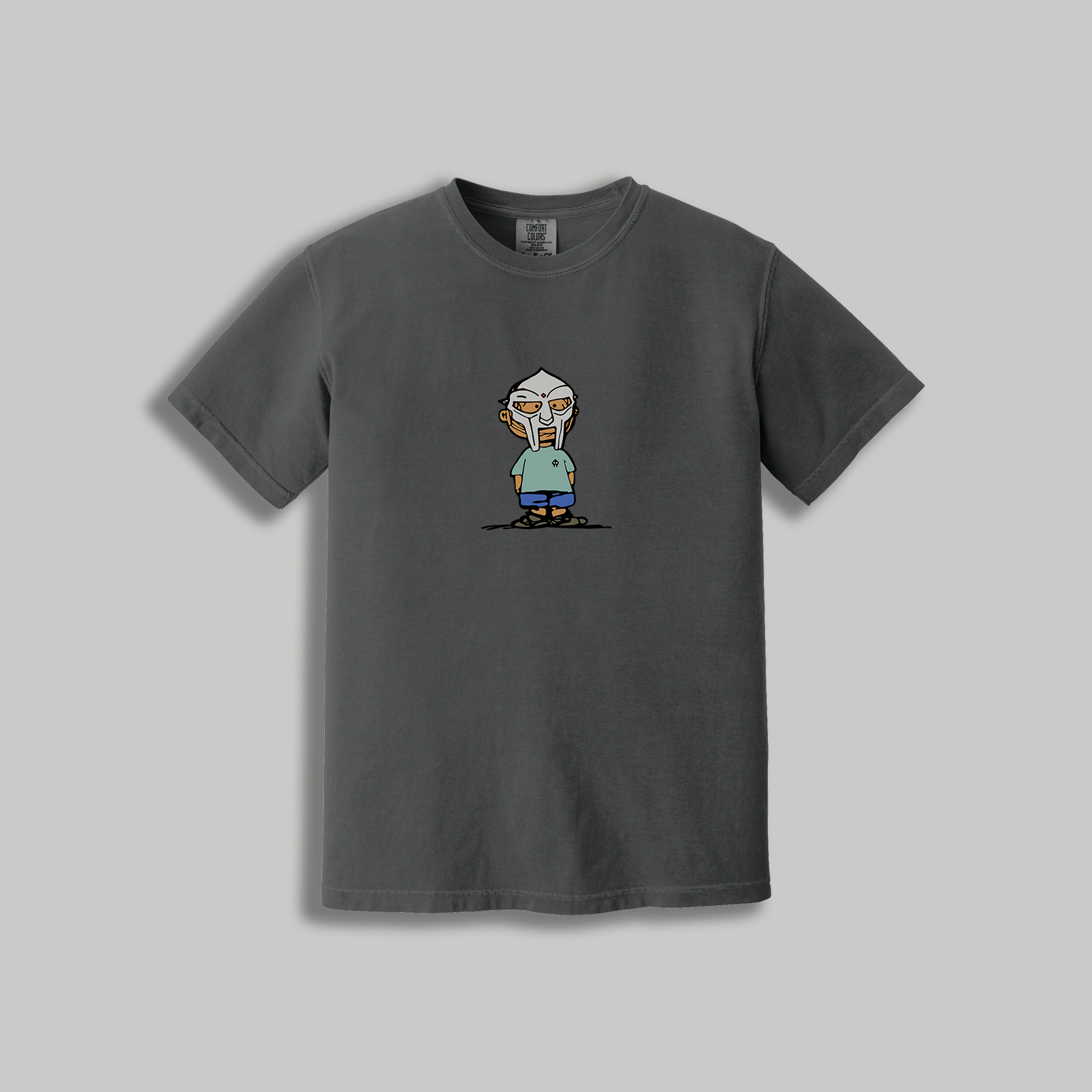 MF DOOM Retro Cartoon T-Shirt – Retro Rap x Peanuts Inspired Masked Tee