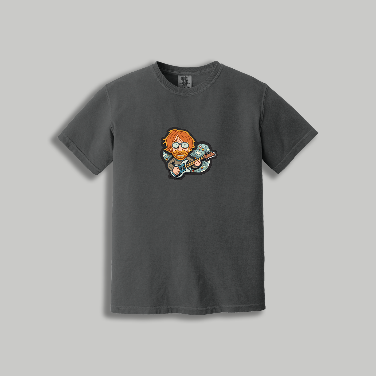 Trey Anastasio Retro Guitarist T-Shirt – Phish-Inspired Cartoon Tee