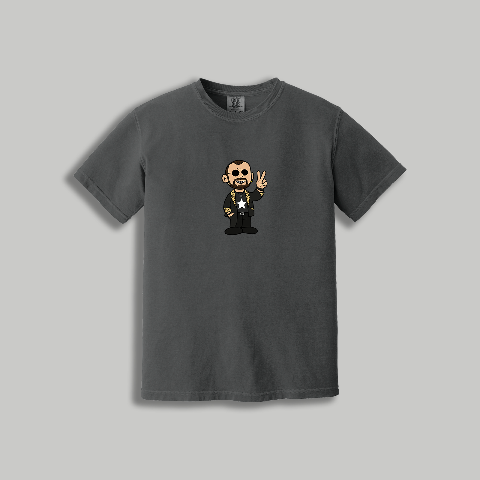 Ringo Starr Retro Cartoon T-Shirt – Beatles x Peanuts Inspired Drummer Tee