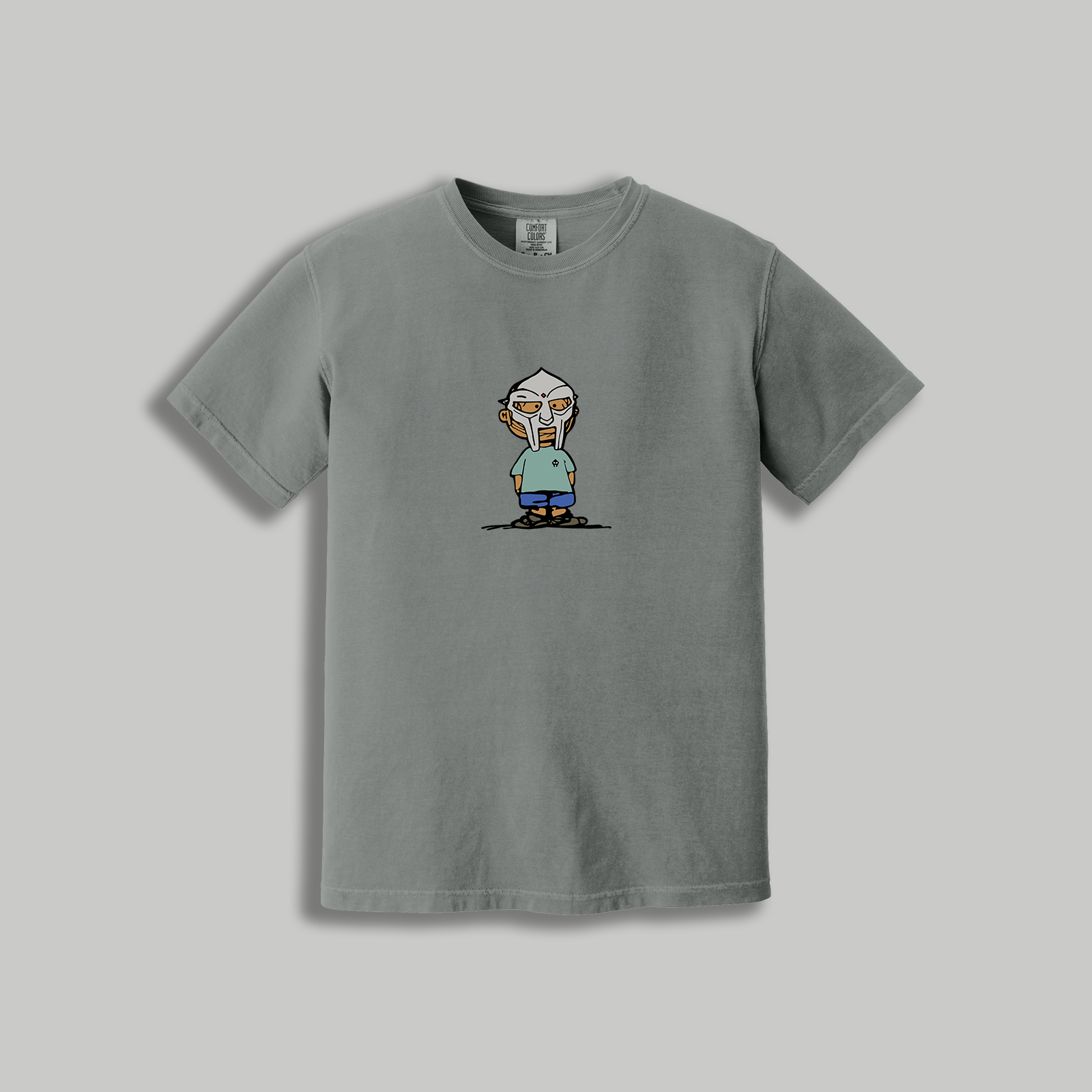 MF DOOM Retro Cartoon T-Shirt – Retro Rap x Peanuts Inspired Masked Tee