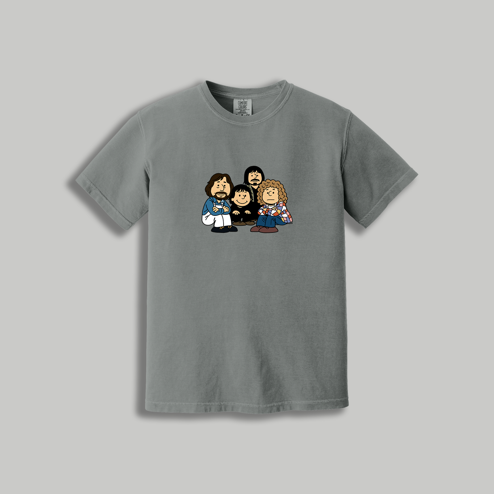 The Who Retro Cartoon T-Shirt – 60s Rock x Peanuts Inspired Band Tee