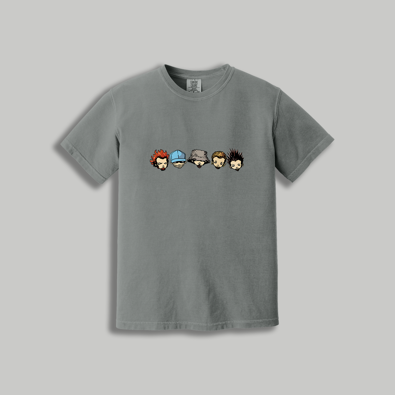 Limp Bizkit Cartoon Heads T-Shirt – Retro 2000s Rock Graphic Tee for Fans