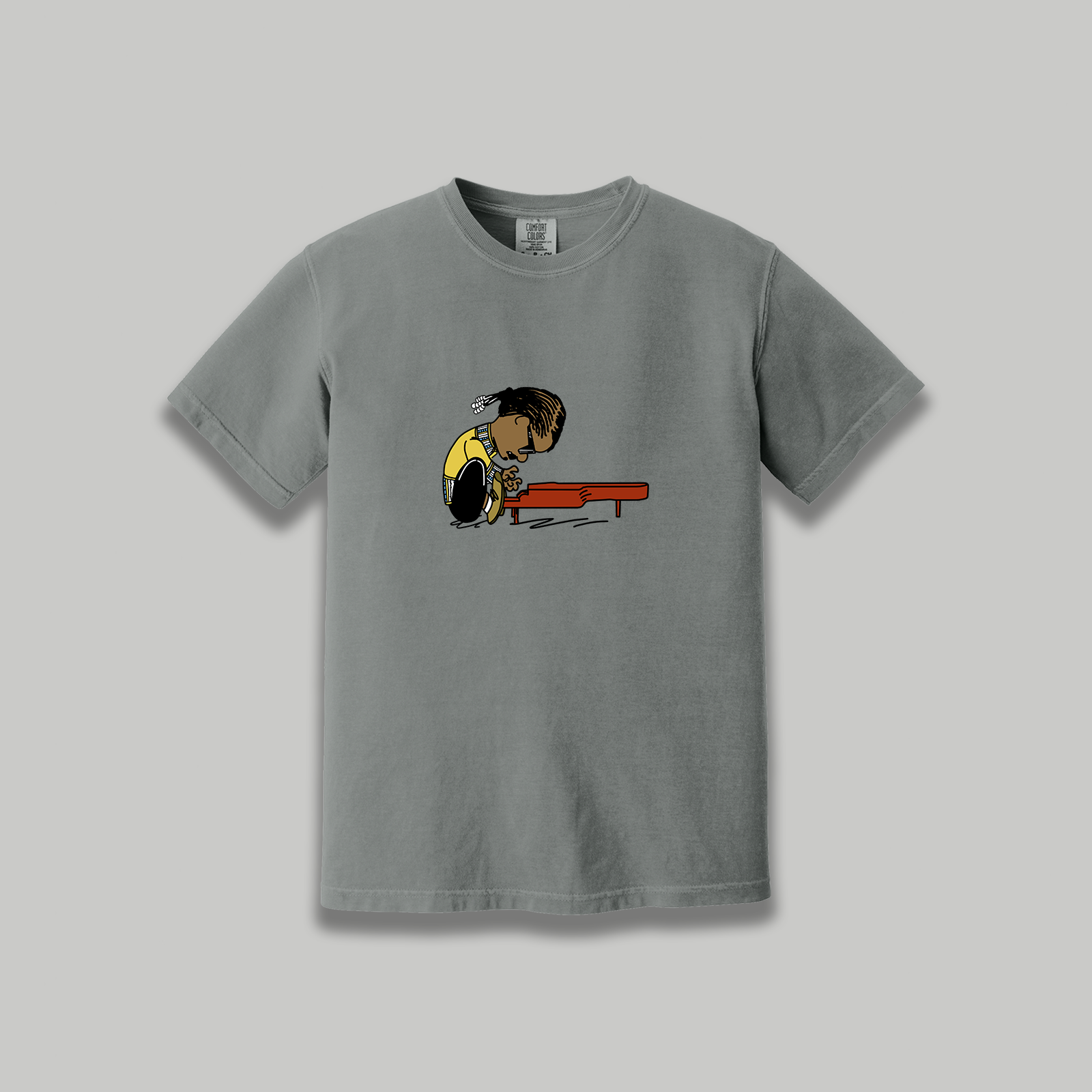 Stevie Wonder Retro Cartoon T-Shirt - R&B Music Tribute Tee