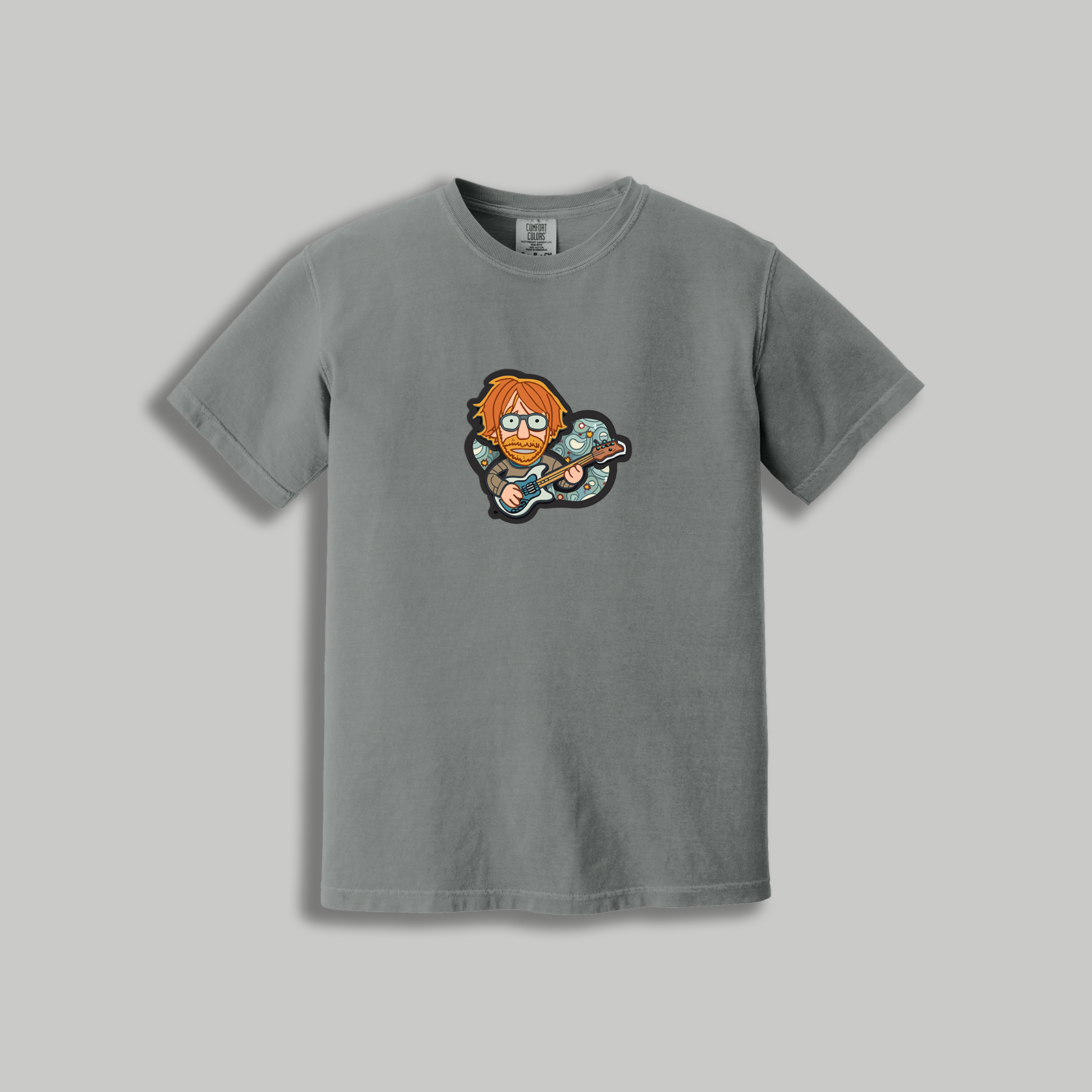 Trey Anastasio Retro Guitarist T-Shirt – Phish-Inspired Cartoon Tee