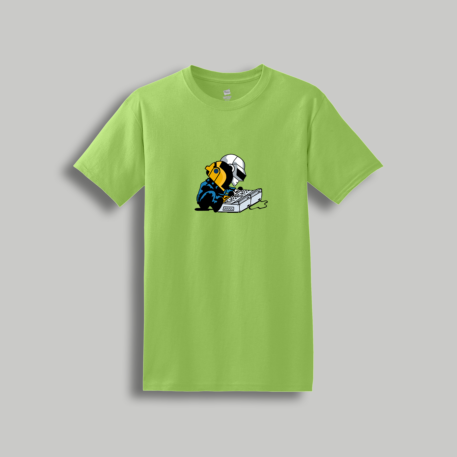 Daft Punk Retro Cartoon T-Shirt – Electronic Music x Peanuts Inspired Tee