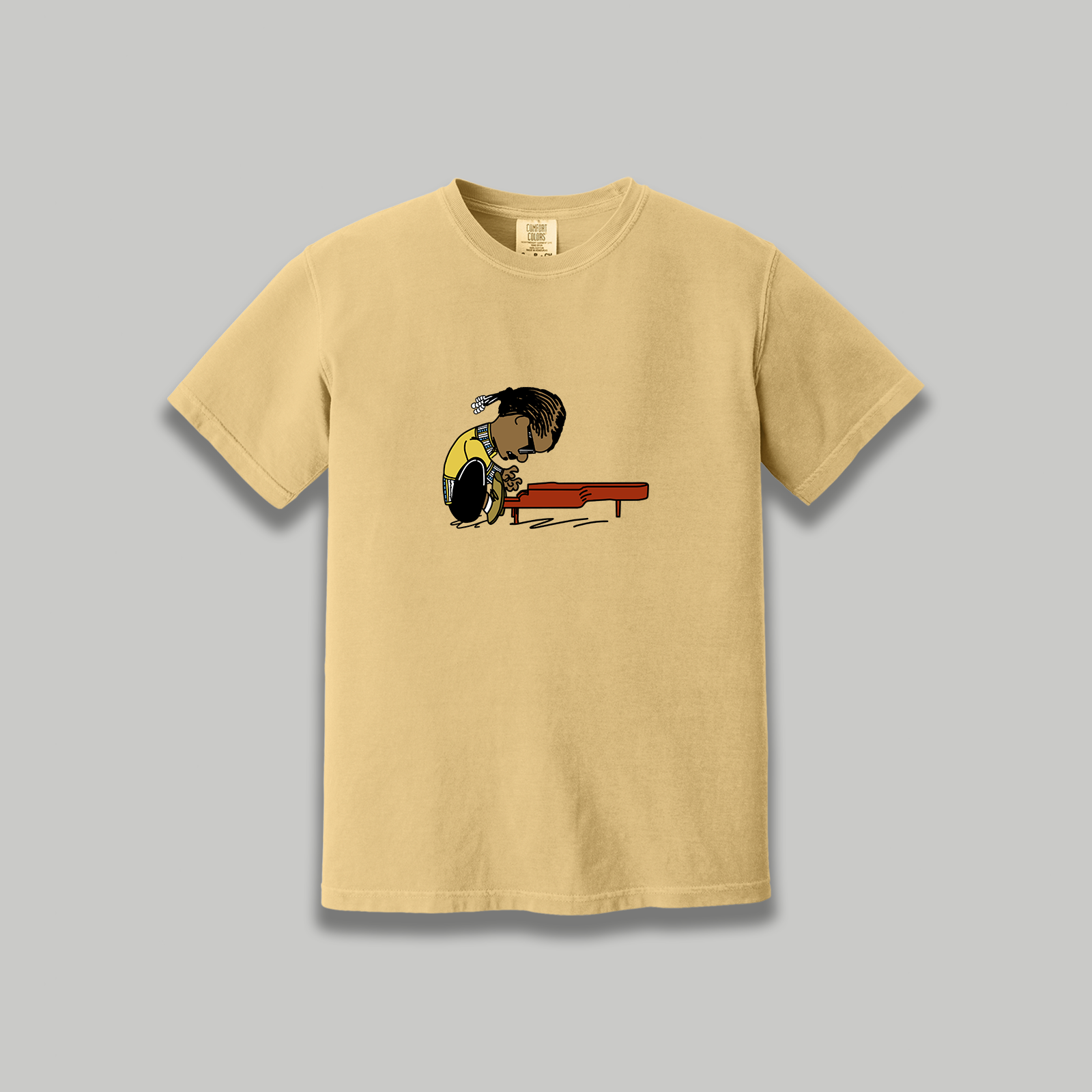 Stevie Wonder Retro Cartoon T-Shirt - R&B Music Tribute Tee