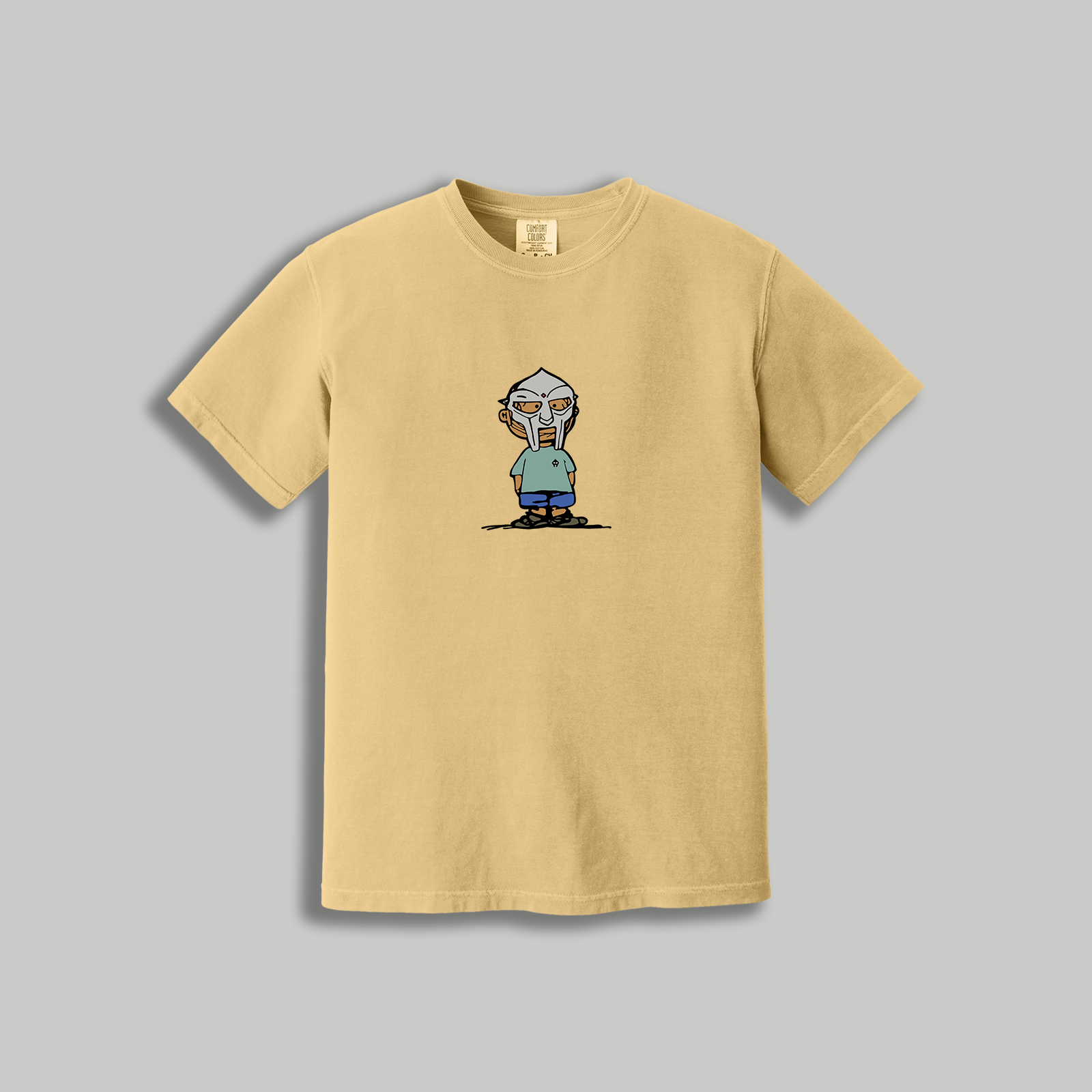MF DOOM Retro Cartoon T-Shirt – Retro Rap x Peanuts Inspired Masked Tee