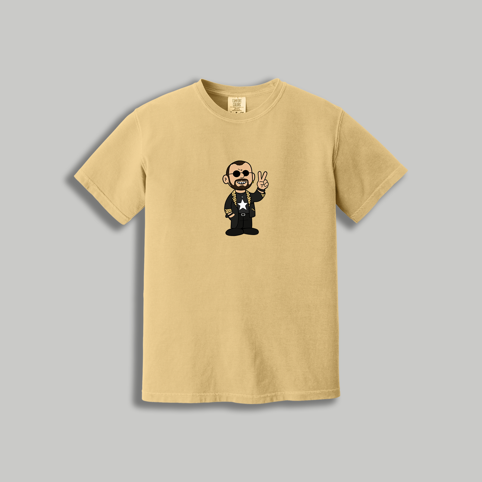 Ringo Starr Retro Cartoon T-Shirt – Beatles x Peanuts Inspired Drummer Tee