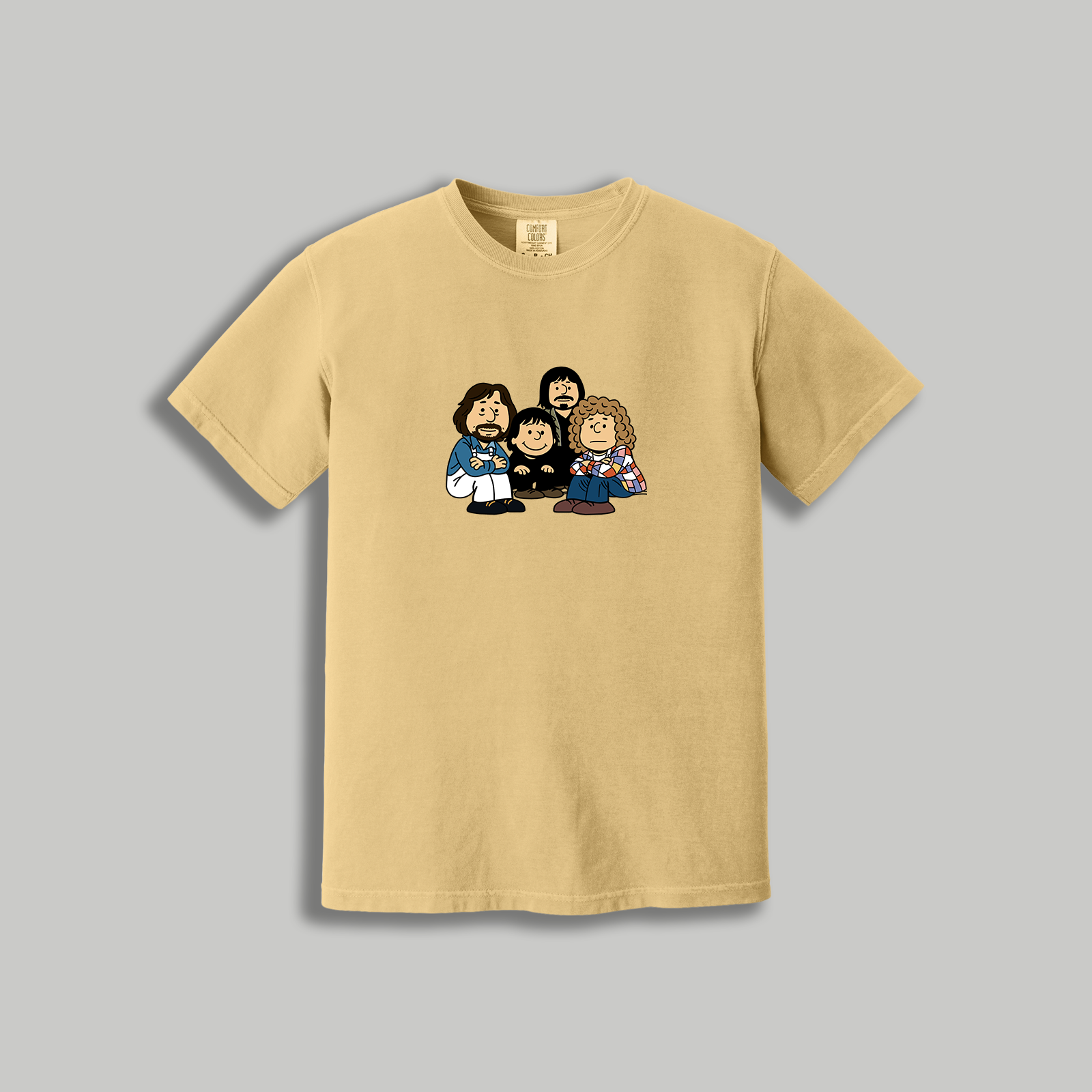 The Who Retro Cartoon T-Shirt – 60s Rock x Peanuts Inspired Band Tee