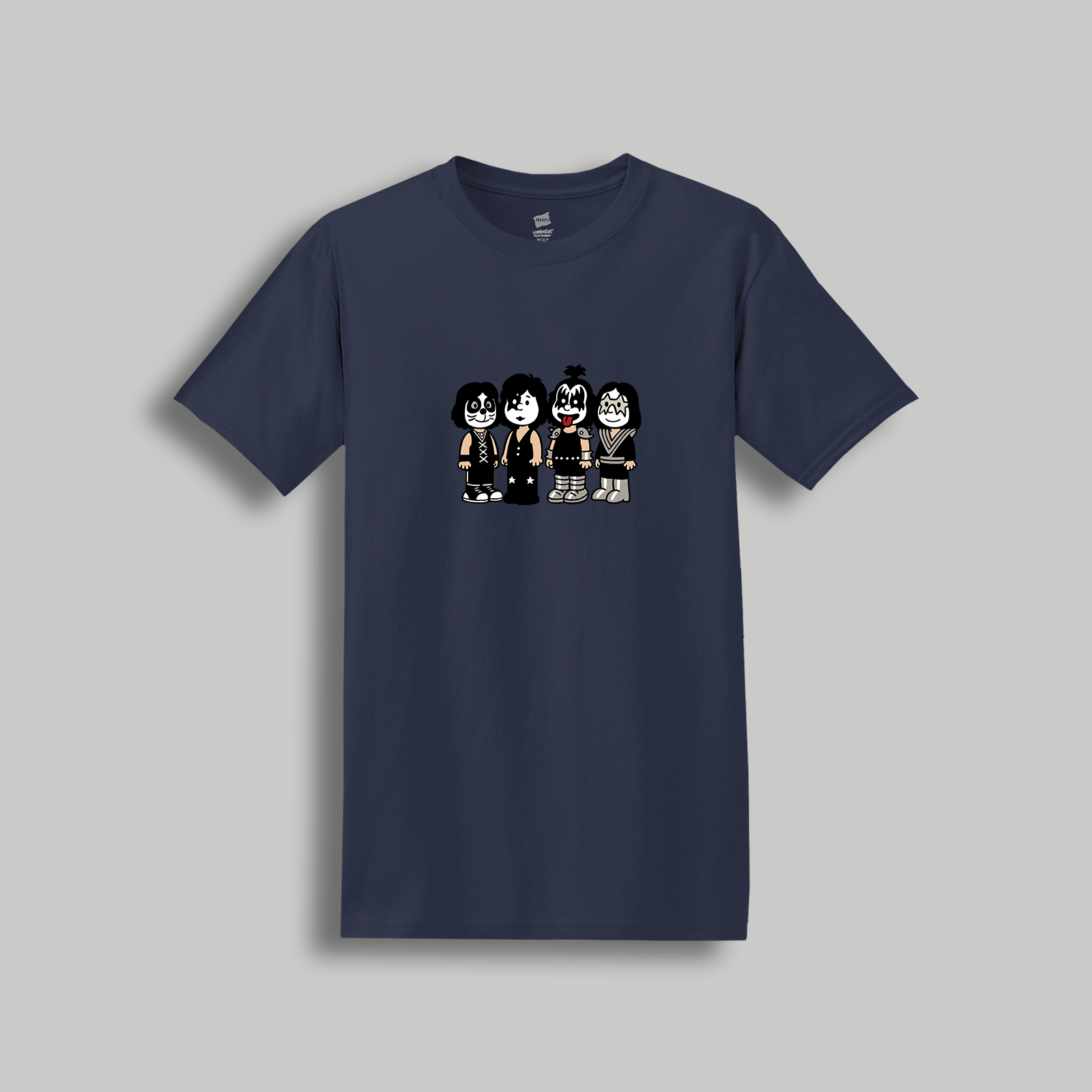 Kiss Retro Cartoon T-Shirt: Vintage Style Rock & Roll Band Tee