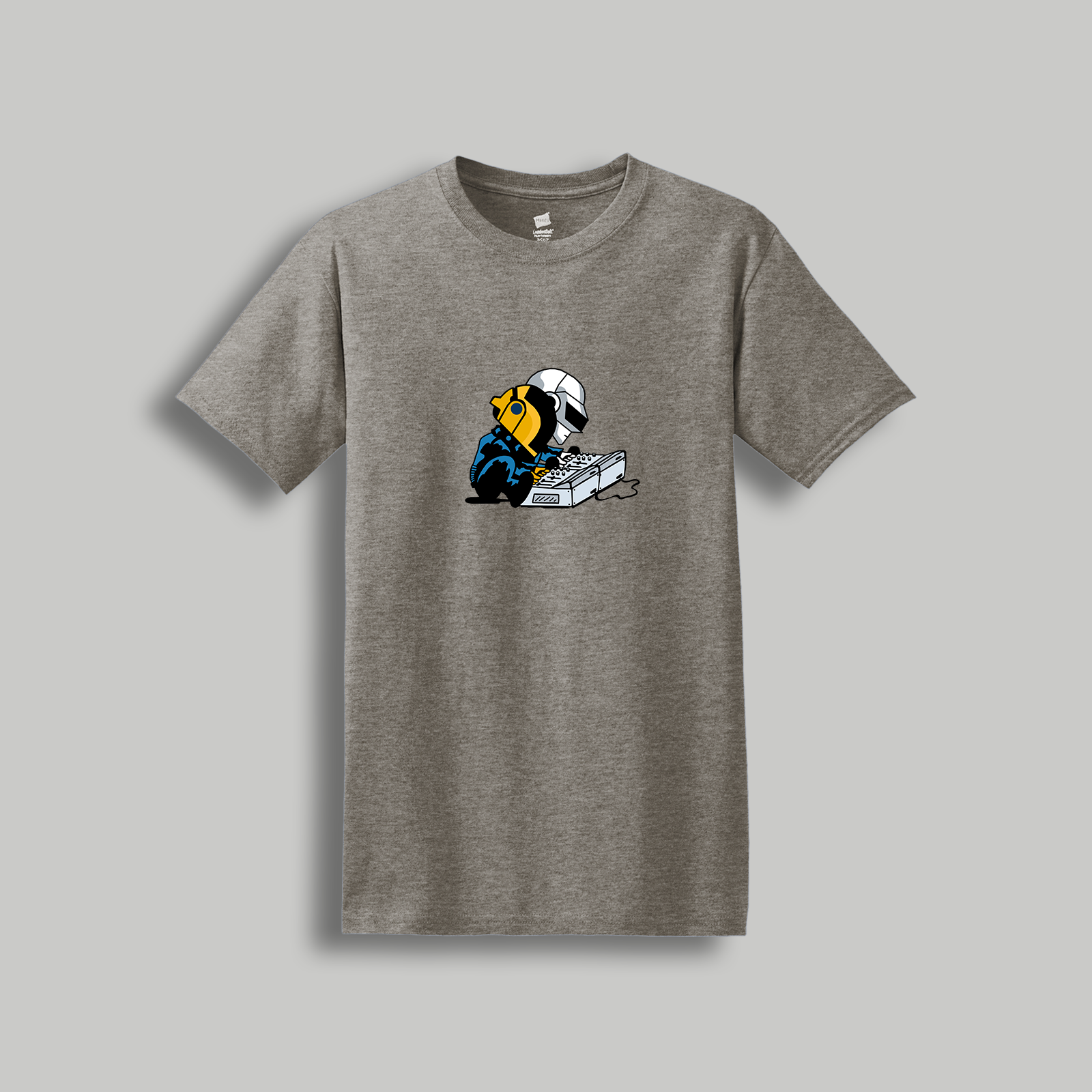 Daft Punk Retro Cartoon T-Shirt – Electronic Music x Peanuts Inspired Tee