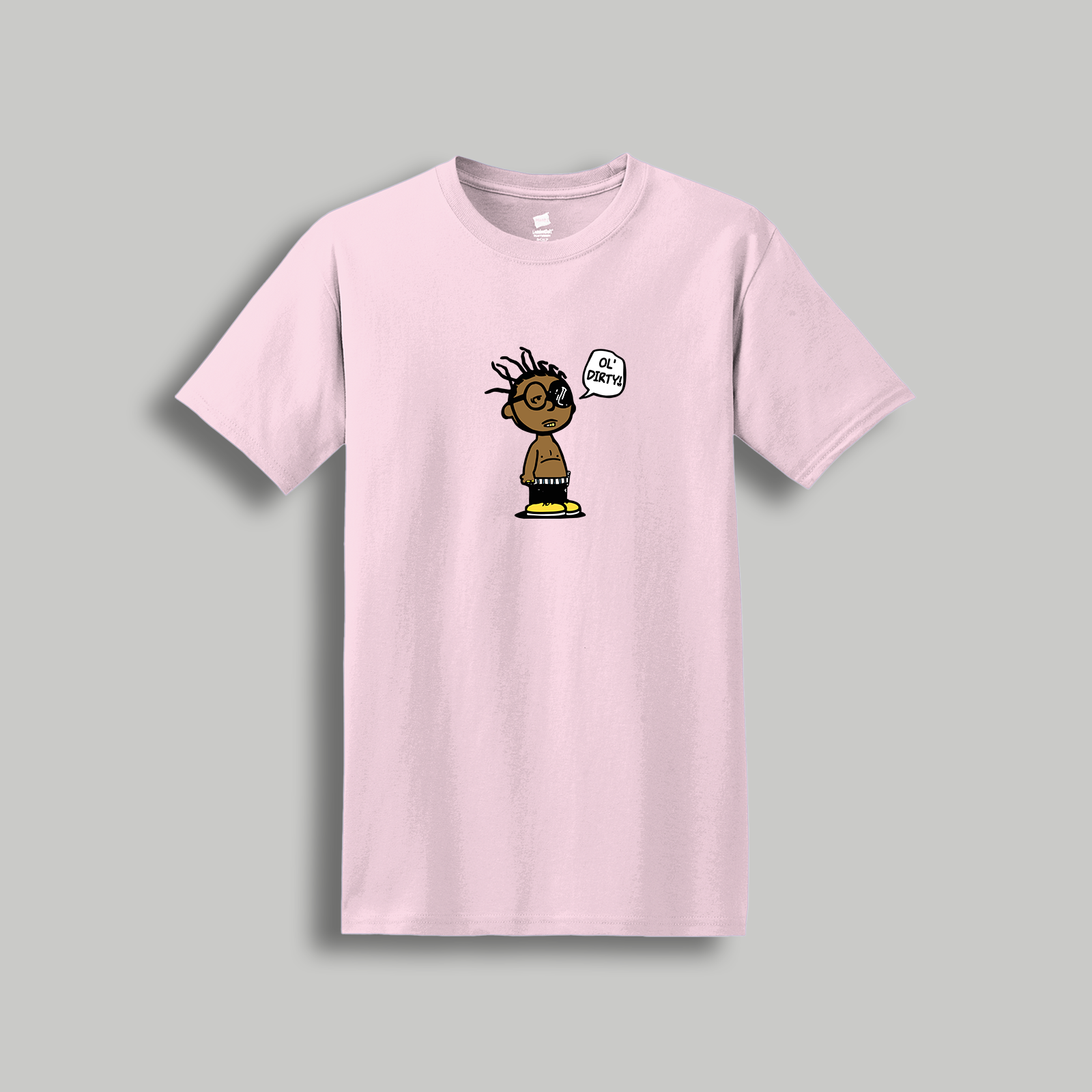 Ol’ Dirty Bastard Peanuts-Style Graphic Tee – Retro Cartoon Hip-Hop Icon Shirt