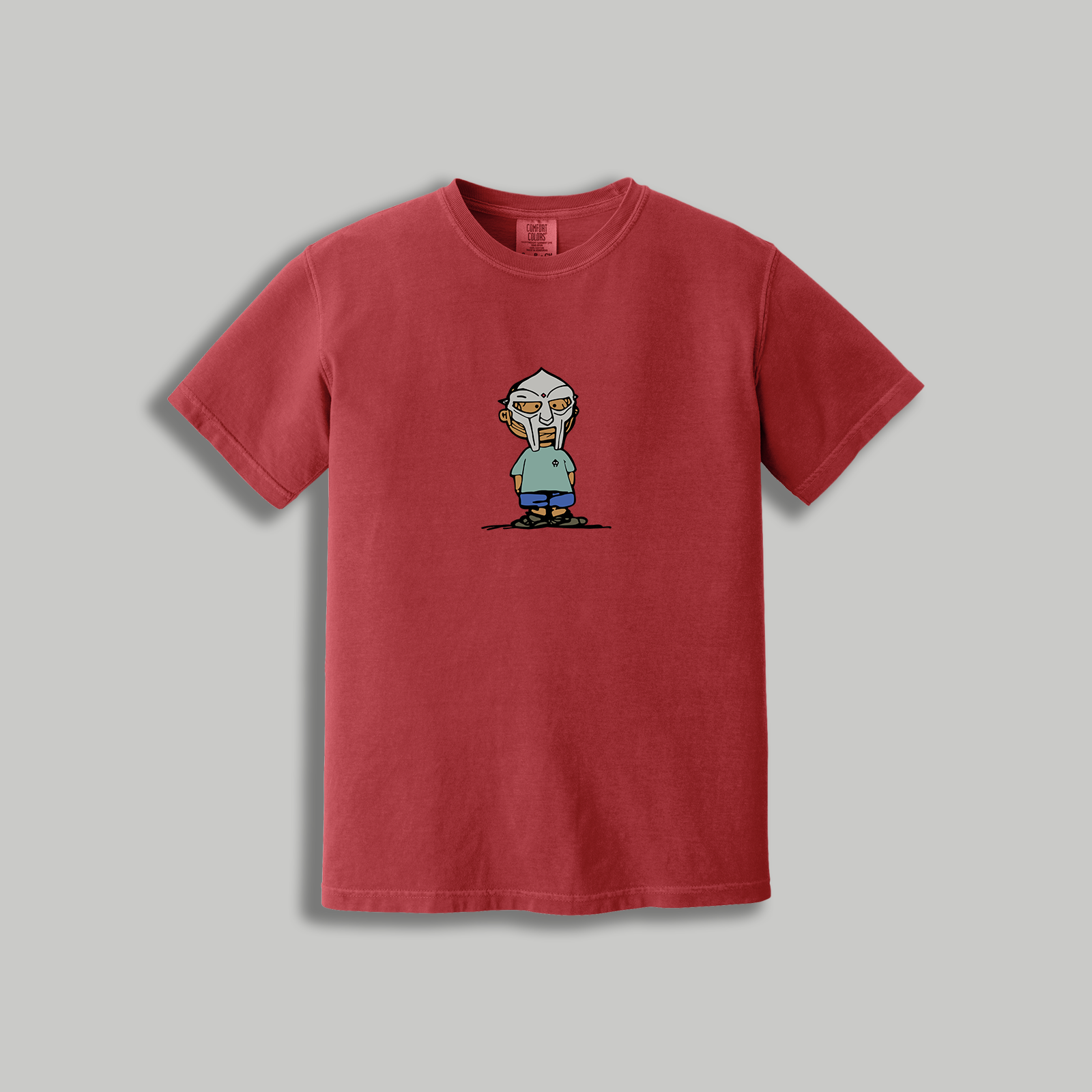 MF DOOM Retro Cartoon T-Shirt – Retro Rap x Peanuts Inspired Masked Tee