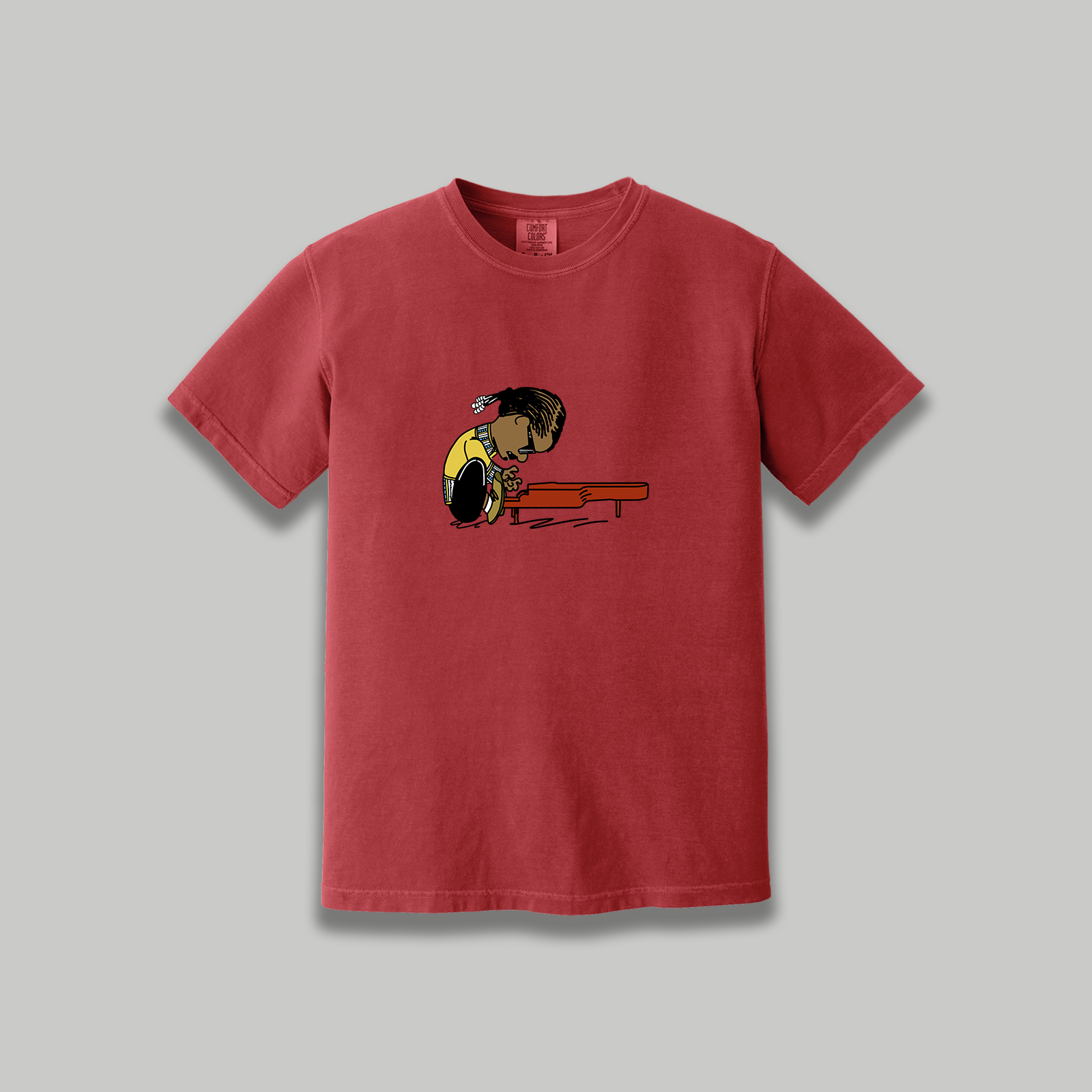 Stevie Wonder Retro Cartoon T-Shirt - R&B Music Tribute Tee