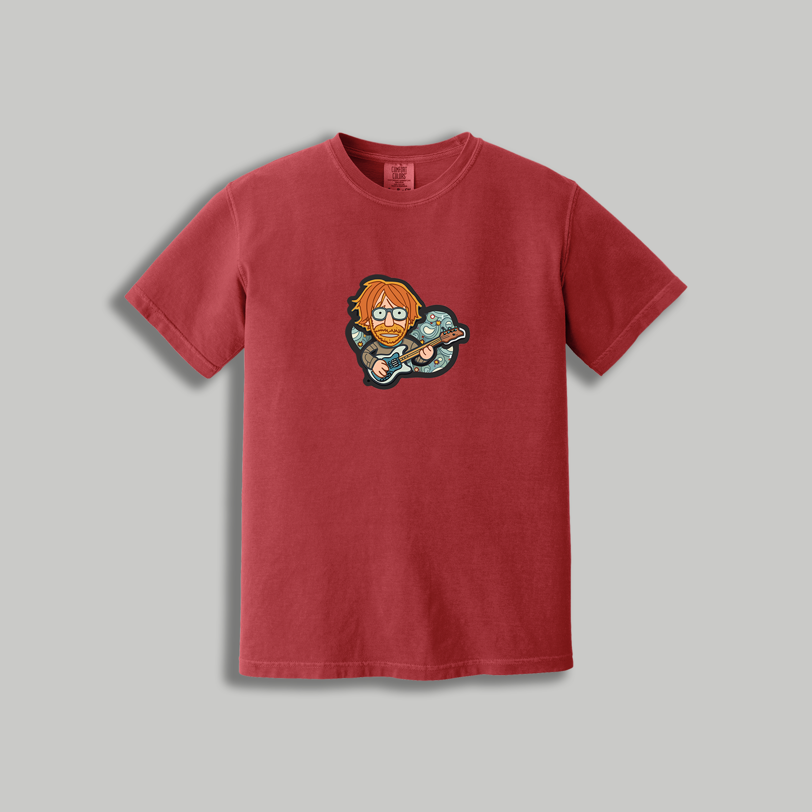 Trey Anastasio Retro Guitarist T-Shirt – Phish-Inspired Cartoon Tee