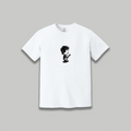 Bob Dylan Retro Cartoon Graphic T-Shirt - Peanuts-Style  Cartoon Folk Legend Band Shirt
