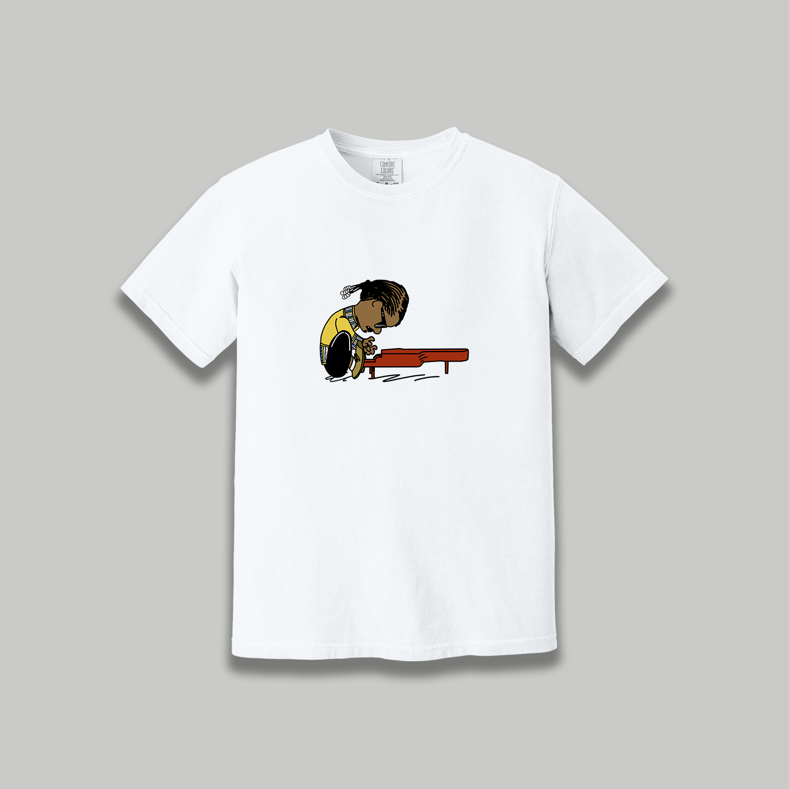 Stevie Wonder Retro Cartoon T-Shirt - R&B Music Tribute Tee