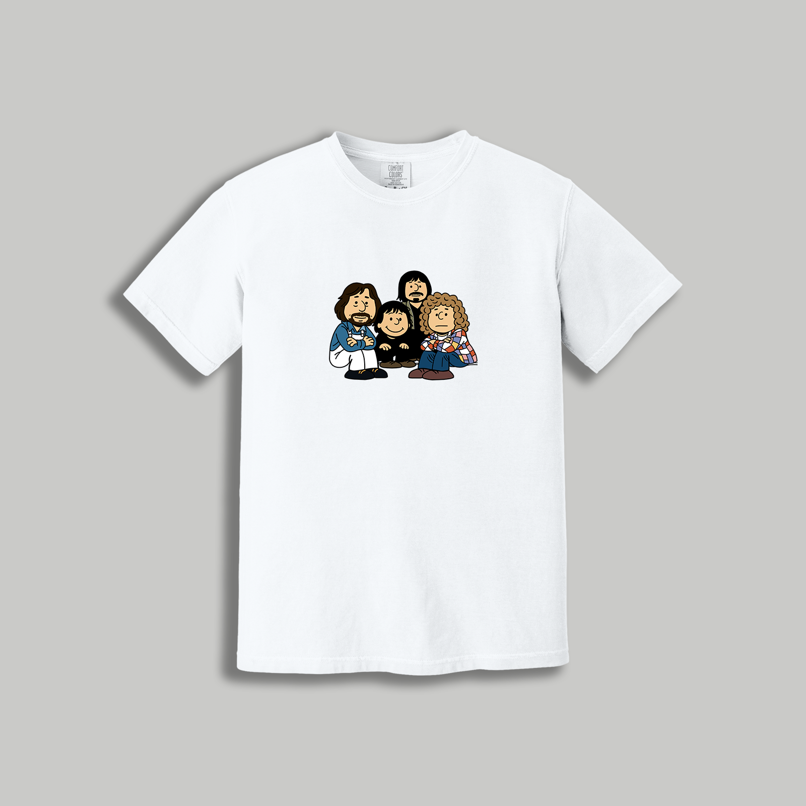 The Who Retro Cartoon T-Shirt – 60s Rock x Peanuts Inspired Band Tee